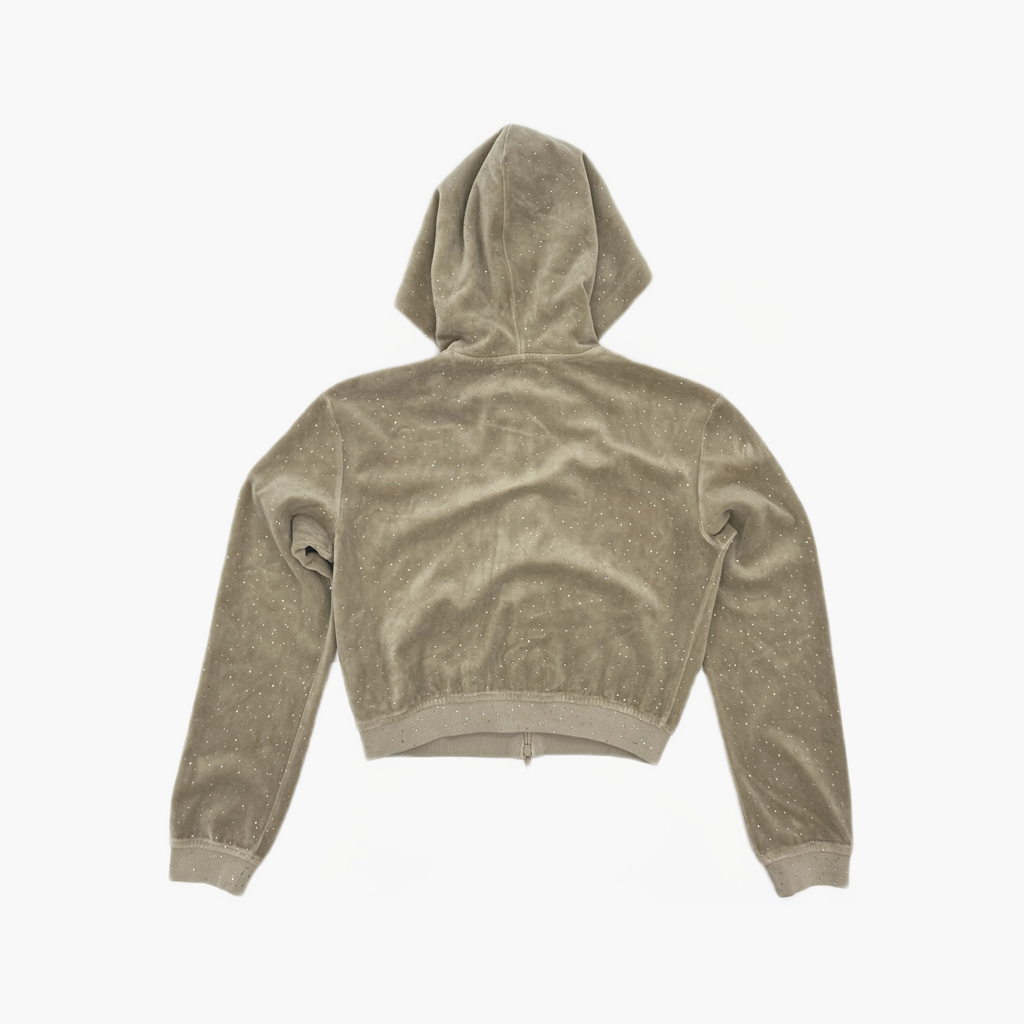Alexander Wang Alexander Wang Rhinestone Velour Hoodie Size L Size L / US 10 / IT 46 - 2 Thumbnail