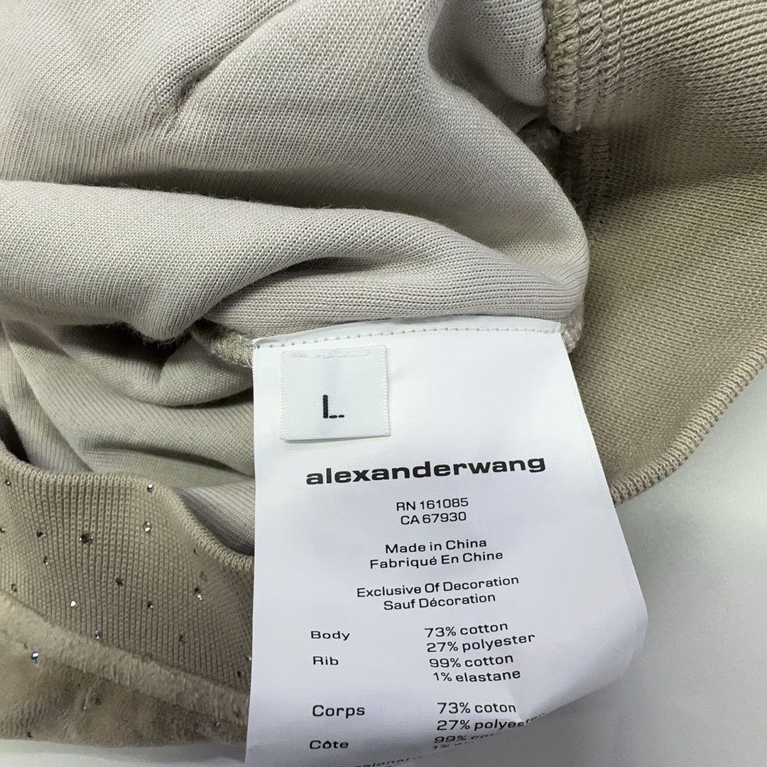 Alexander Wang Alexander Wang Rhinestone Velour Hoodie Size L Size L / US 10 / IT 46 - 4 Thumbnail