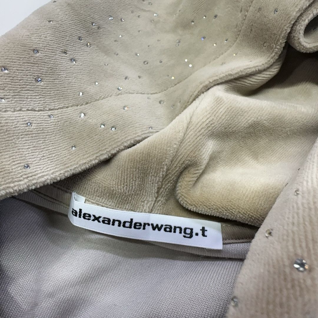 Alexander Wang Alexander Wang Rhinestone Velour Hoodie Size L Size L / US 10 / IT 46 - 3 Thumbnail