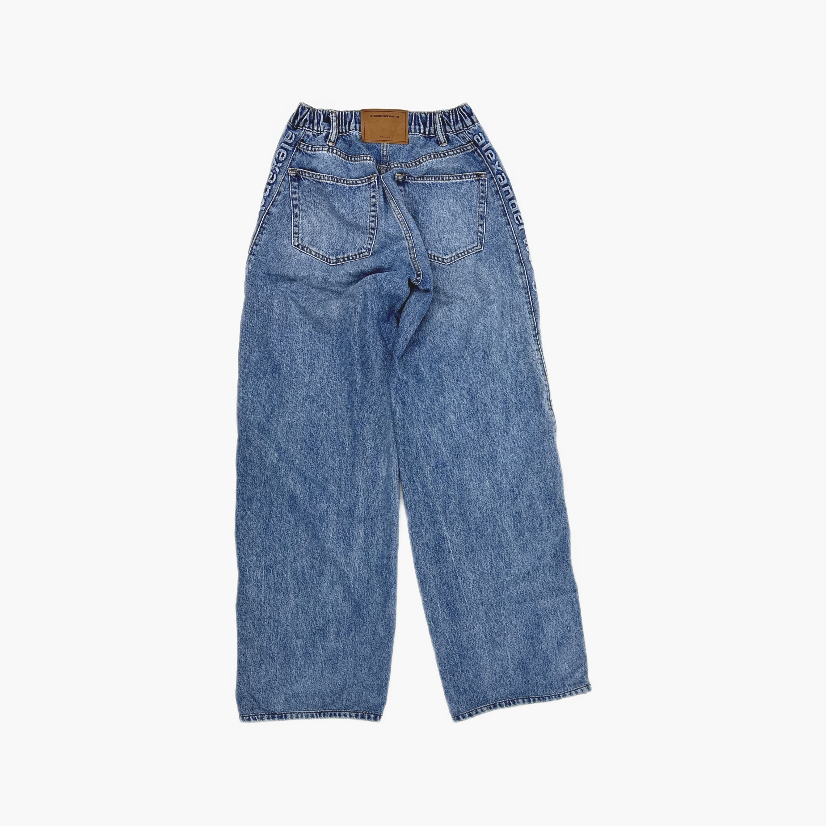 Alexander Wang Alexander Wang Logo Side Jeans Size 24 Size 24" / US 00 / IT 34 - 2 Thumbnail