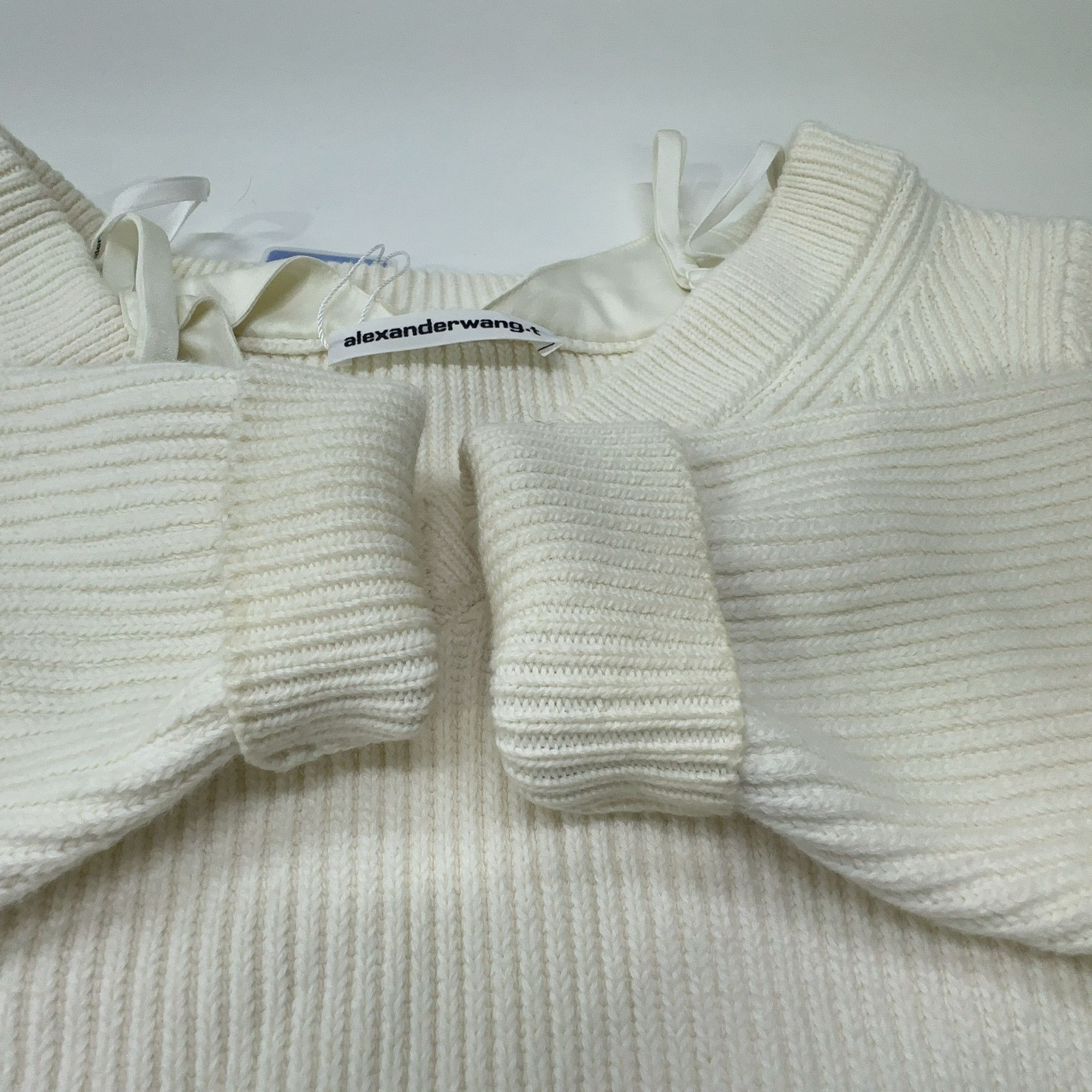 Alexander Wang Alexander Wang Satin Layered Ribbed Sweater Size S Size S / US 4 / IT 40 - 7 Thumbnail