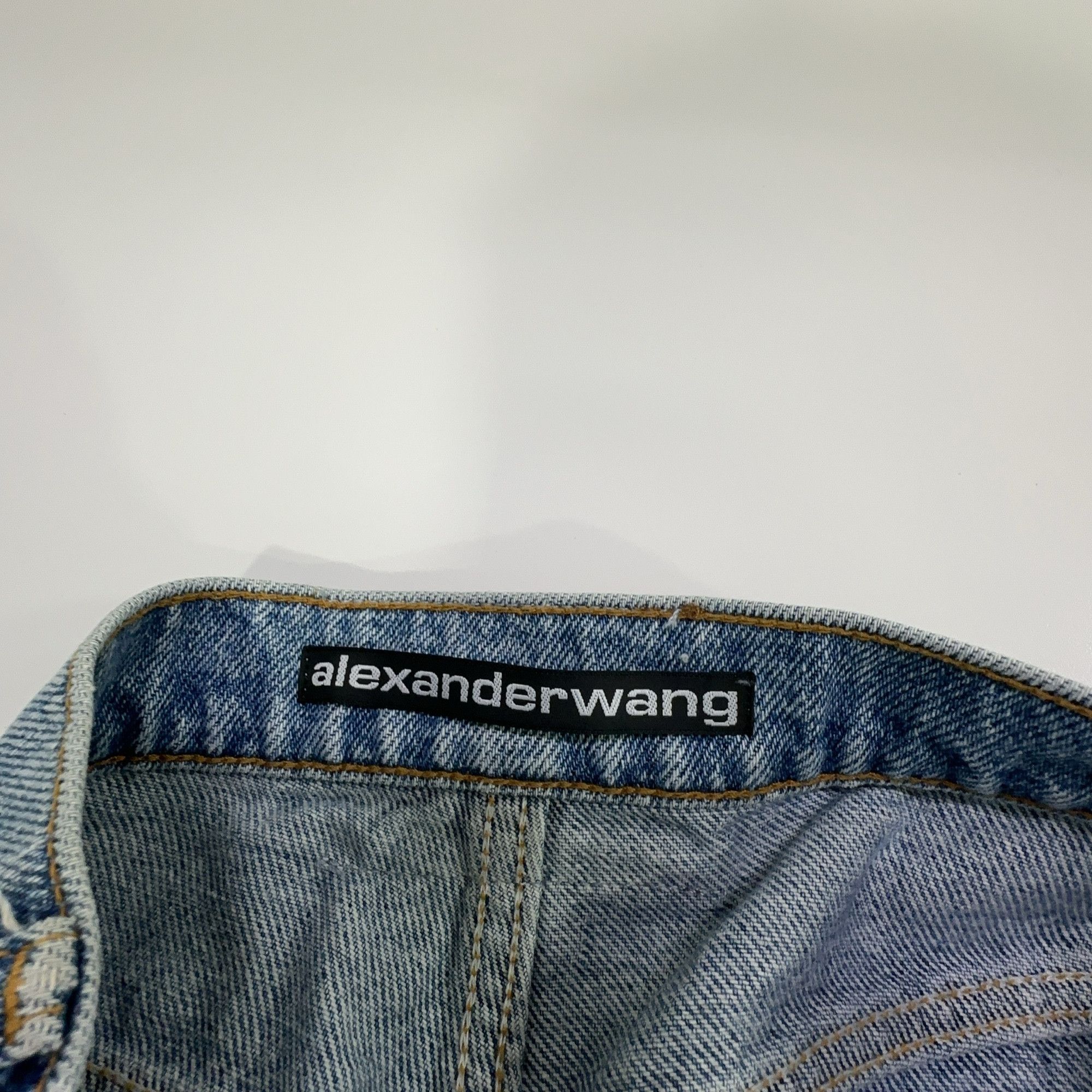 Alexander Wang Alexander Wang Script Logo Jeans Size 27 Size US 27 - 3 Thumbnail