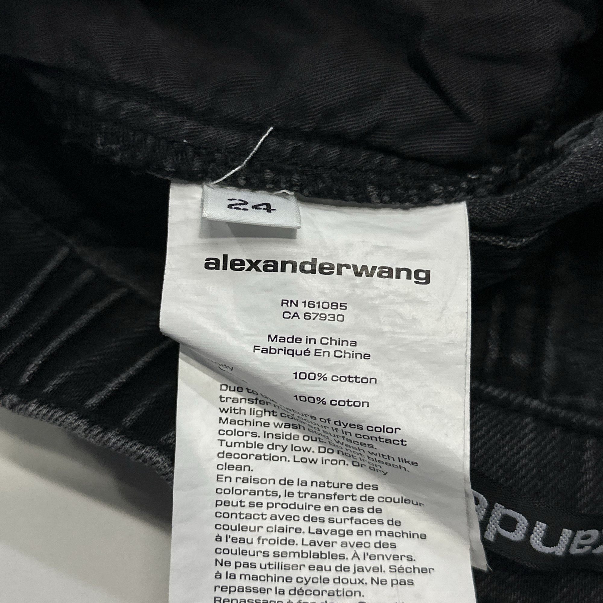 Alexander Wang Alexander Wang Logo Denim Jeans Size 24 Size 24" / US 00 / IT 34 - 4 Thumbnail