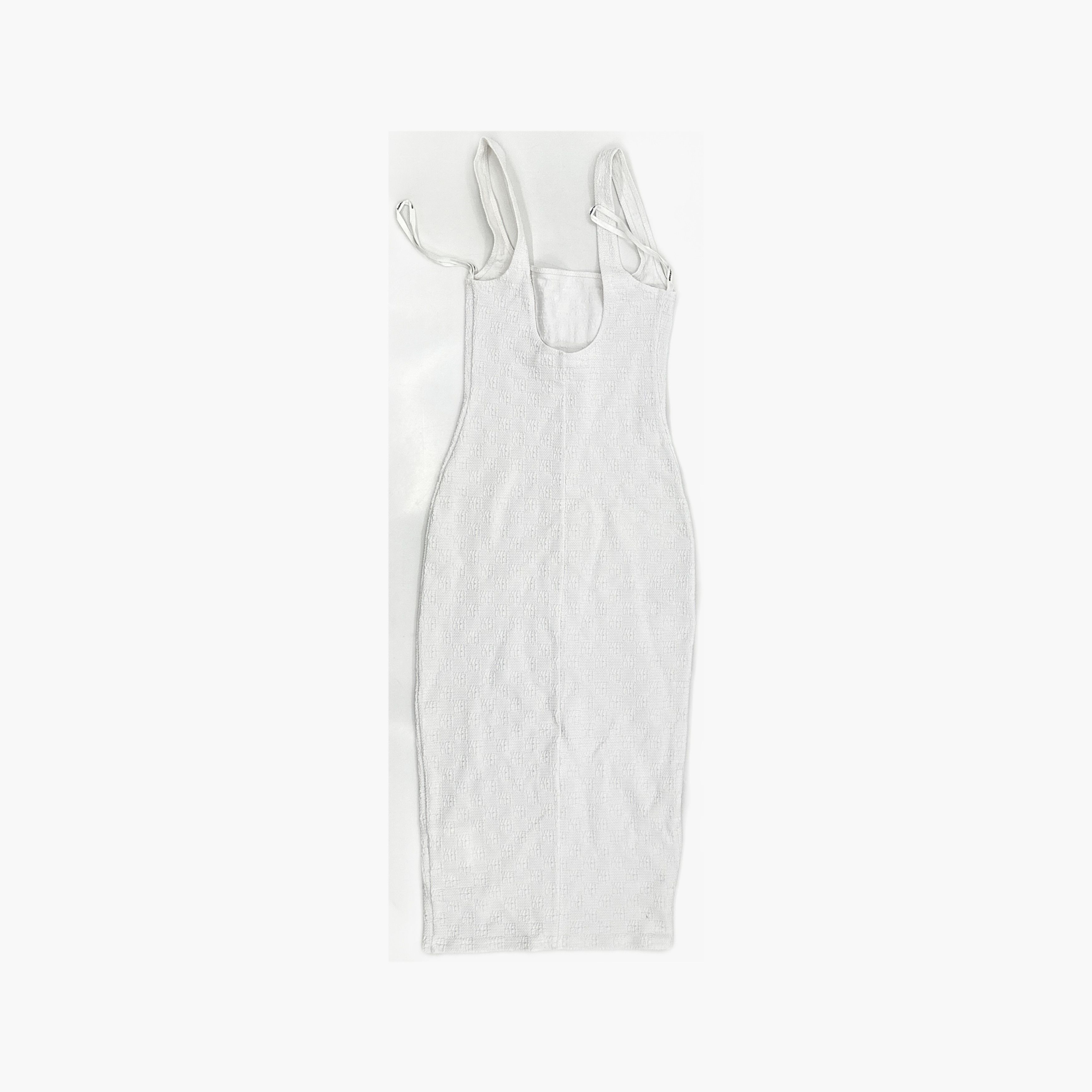 Alexander Wang Alexander Wang Logo Embossed Mini Dress White XS Size XS / US 0-2 / IT 36-38 - 2 Thumbnail