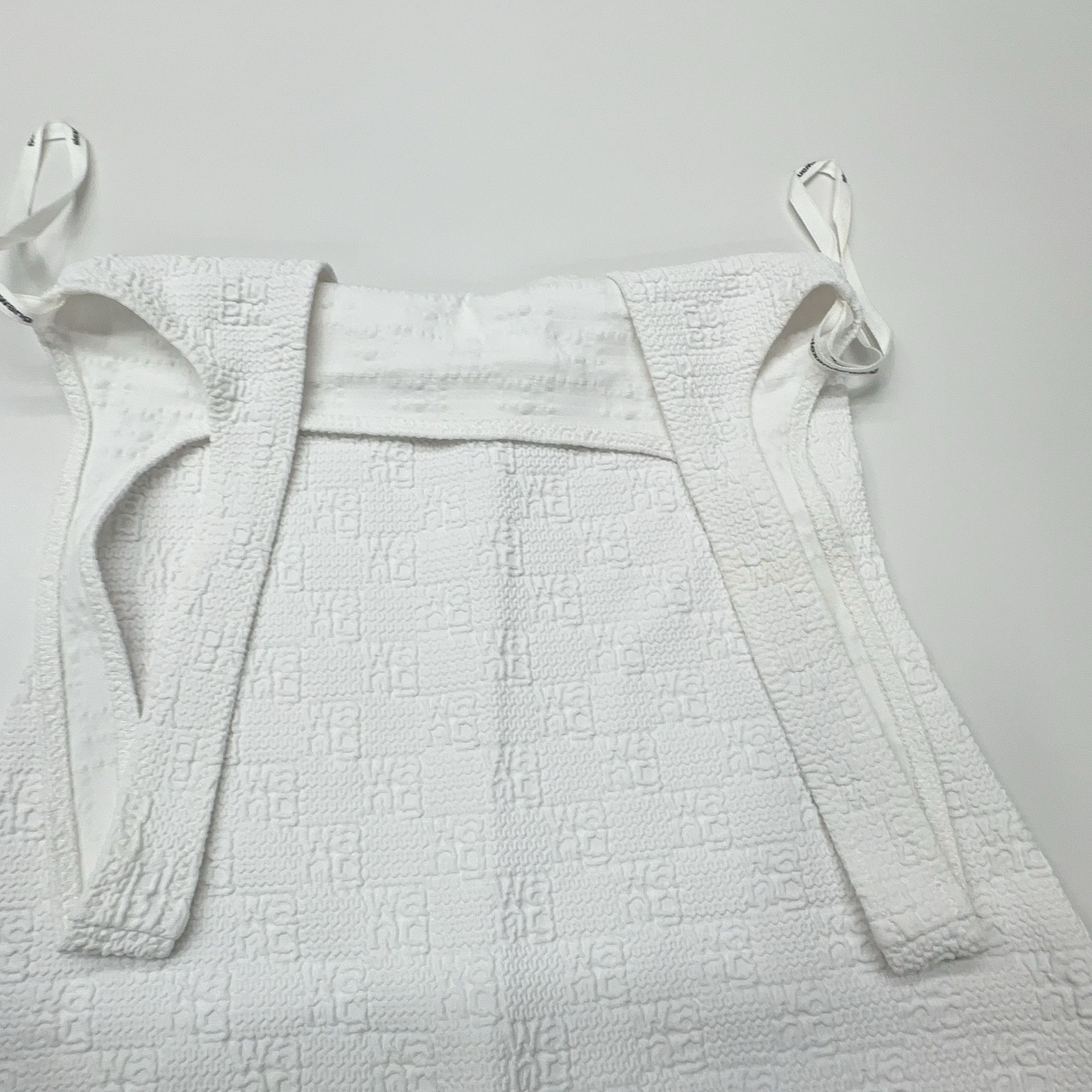Alexander Wang Alexander Wang Logo Embossed Mini Dress White XS Size XS / US 0-2 / IT 36-38 - 7 Thumbnail