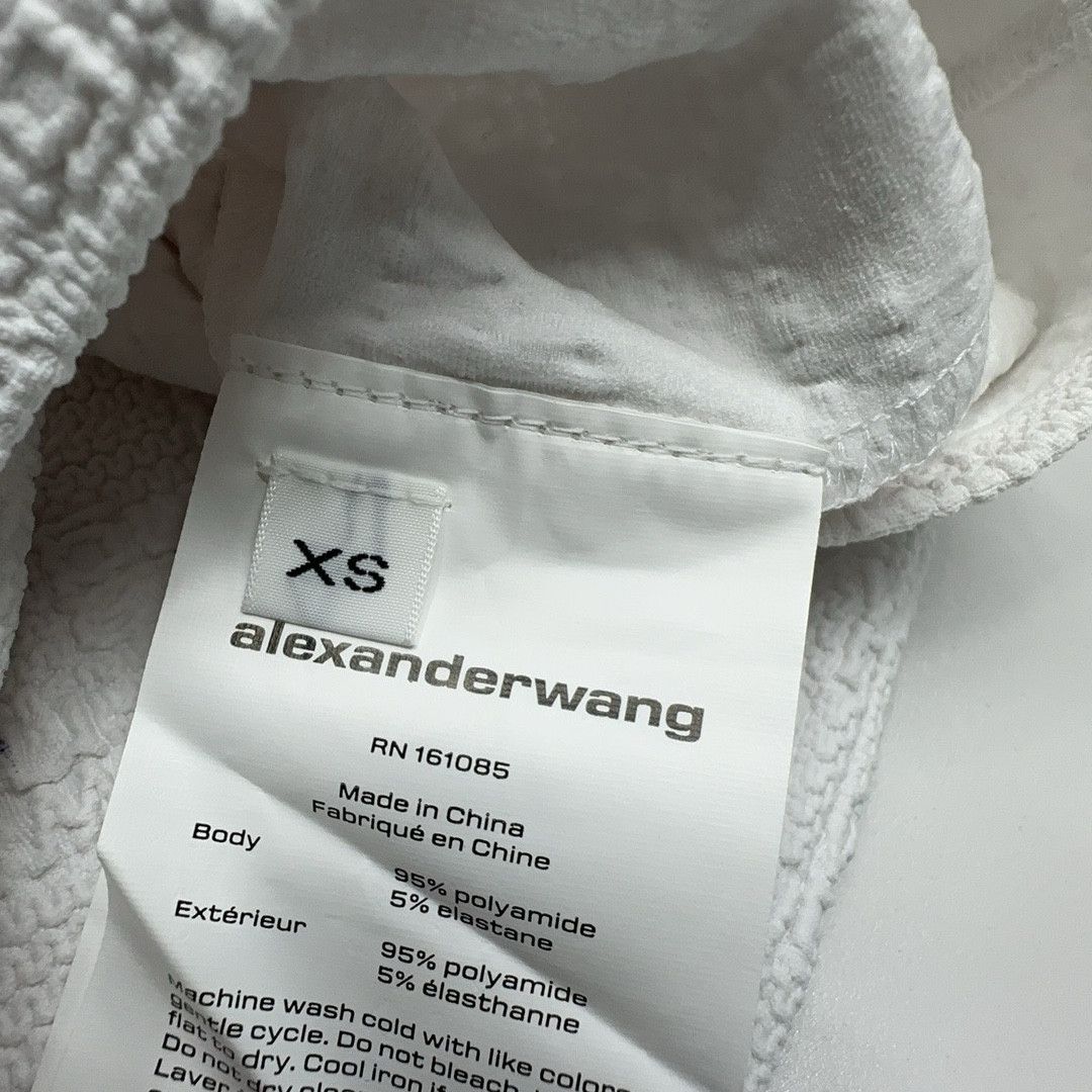 Alexander Wang Alexander Wang Logo Embossed Mini Dress White XS Size XS / US 0-2 / IT 36-38 - 4 Thumbnail