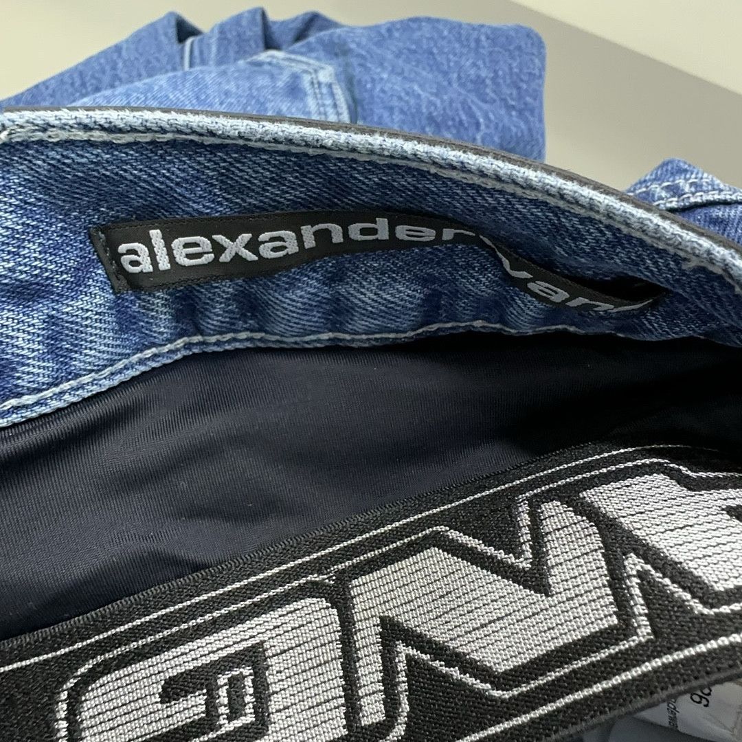 Alexander Wang Alexander Wang Logo Waistband Jeans Size 26 Size 26" / US 2 / IT 38 - 5 Thumbnail