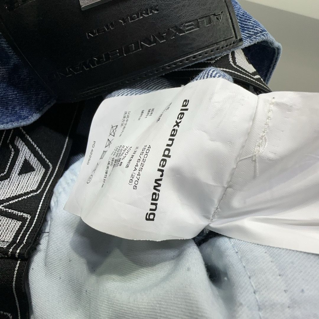 Alexander Wang Alexander Wang Logo Waistband Jeans Size 26 Size 26" / US 2 / IT 38 - 3 Thumbnail