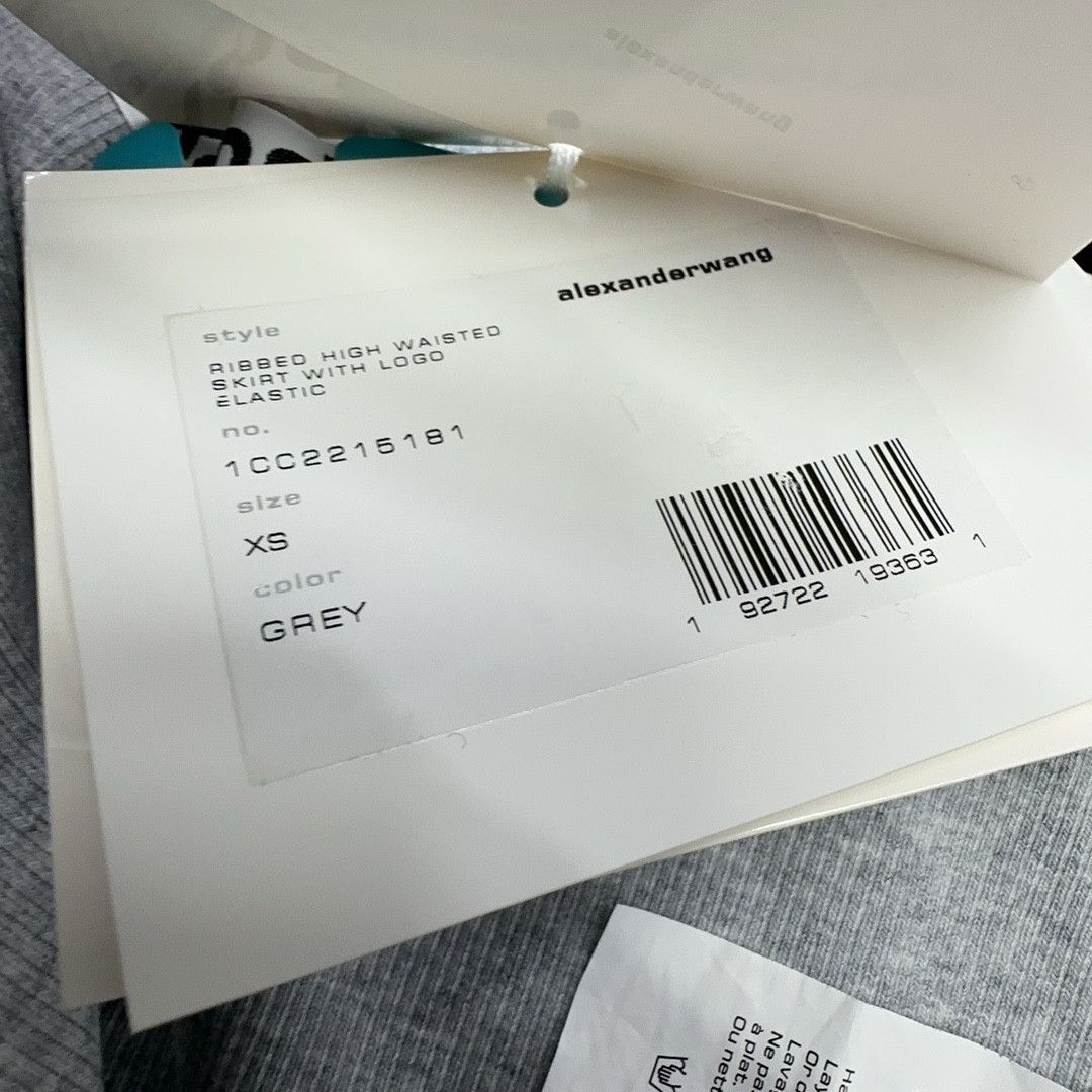 Alexander Wang Alexander Wang Ribbed Logo Mini Skirt XS Size 26" / US 2 / IT 38 - 4 Thumbnail