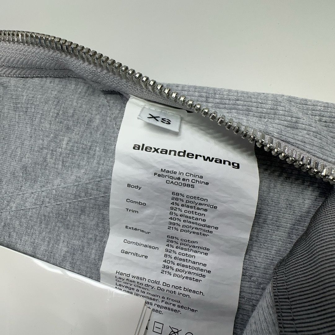Alexander Wang Alexander Wang Ribbed Logo Mini Skirt XS Size 26" / US 2 / IT 38 - 3 Thumbnail