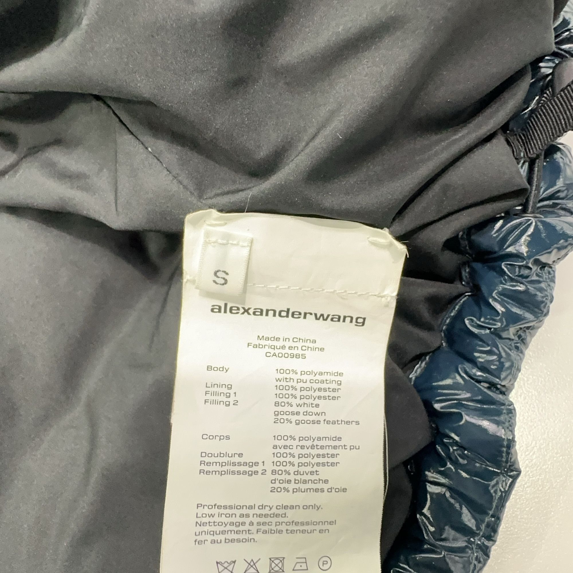 Alexander Wang Alexander Wang Shiny Down Hooded Jacket Size S Size US S / EU 44-46 / 1 - 4 Thumbnail