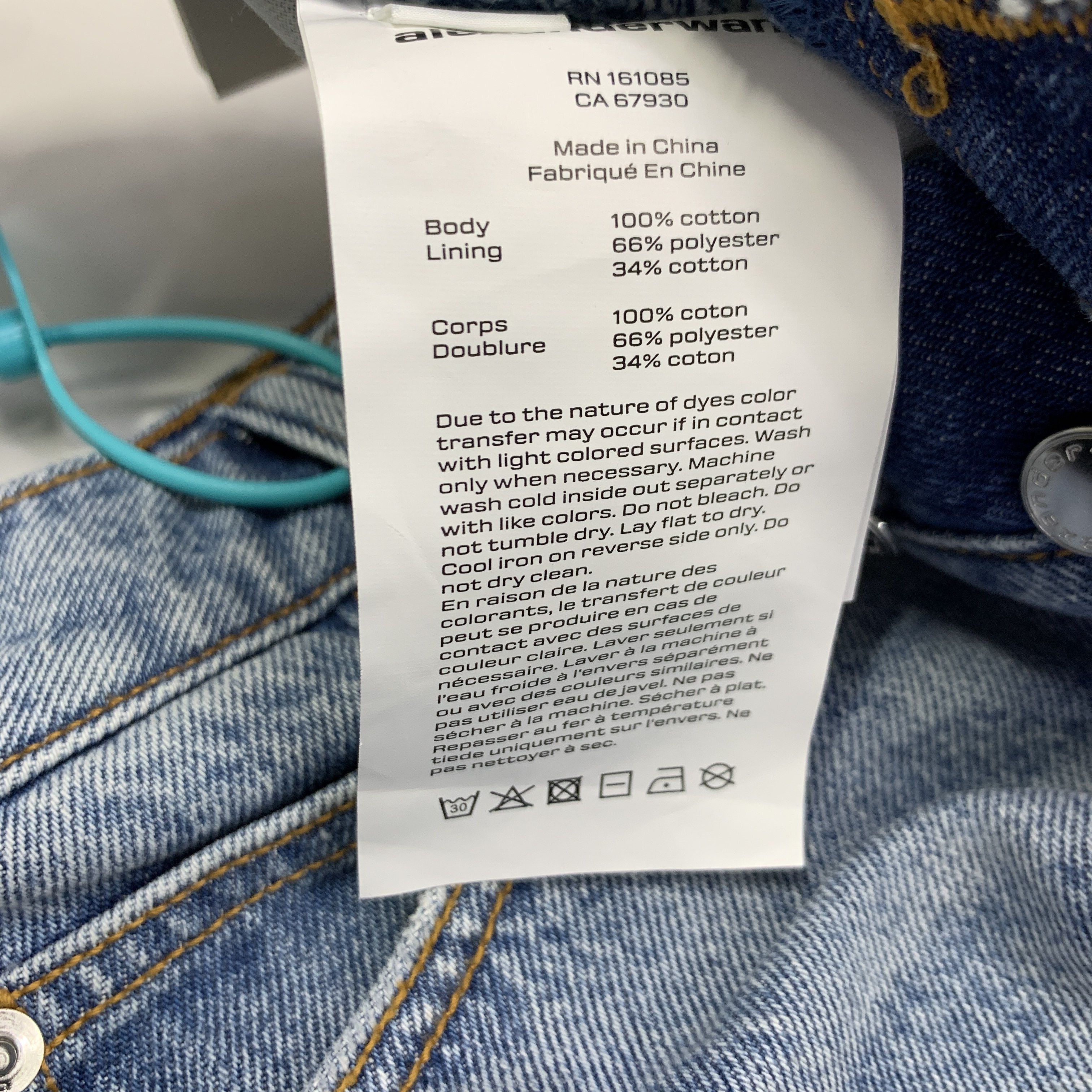 Alexander Wang Alexander Wang Frayed Hem Denim Shorts Size 24 Size 24" / US 00 / IT 34 - 3 Thumbnail