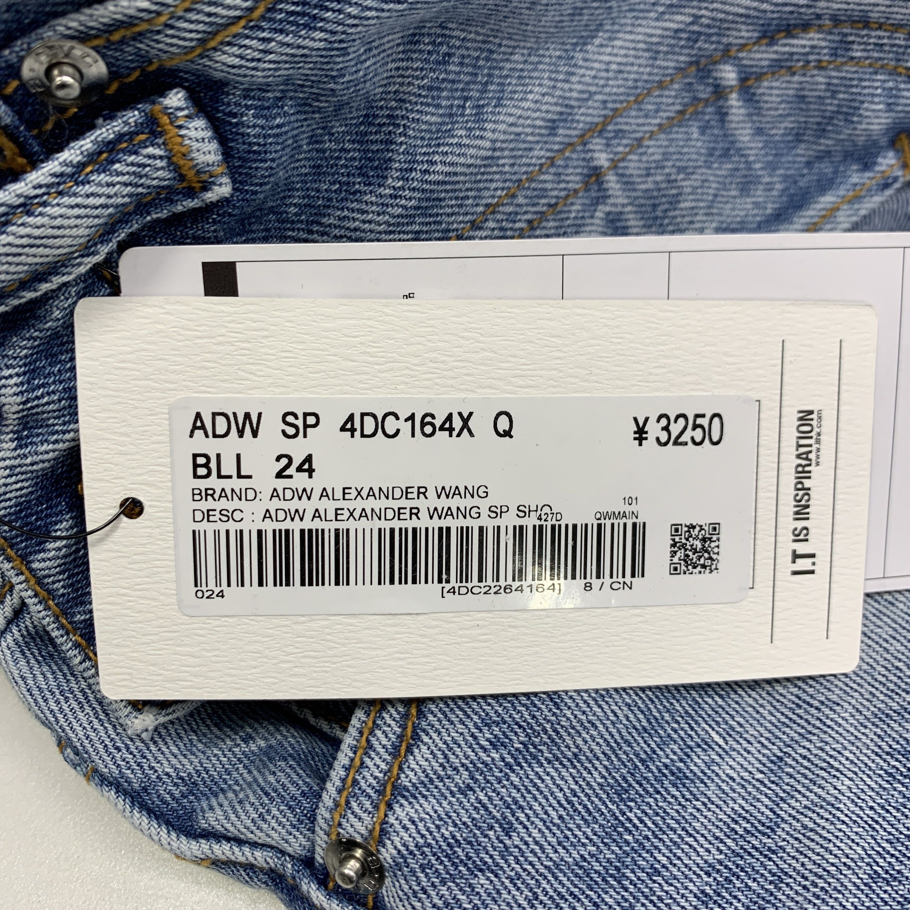 Alexander Wang Alexander Wang Frayed Hem Denim Shorts Size 24 Size 24" / US 00 / IT 34 - 4 Thumbnail