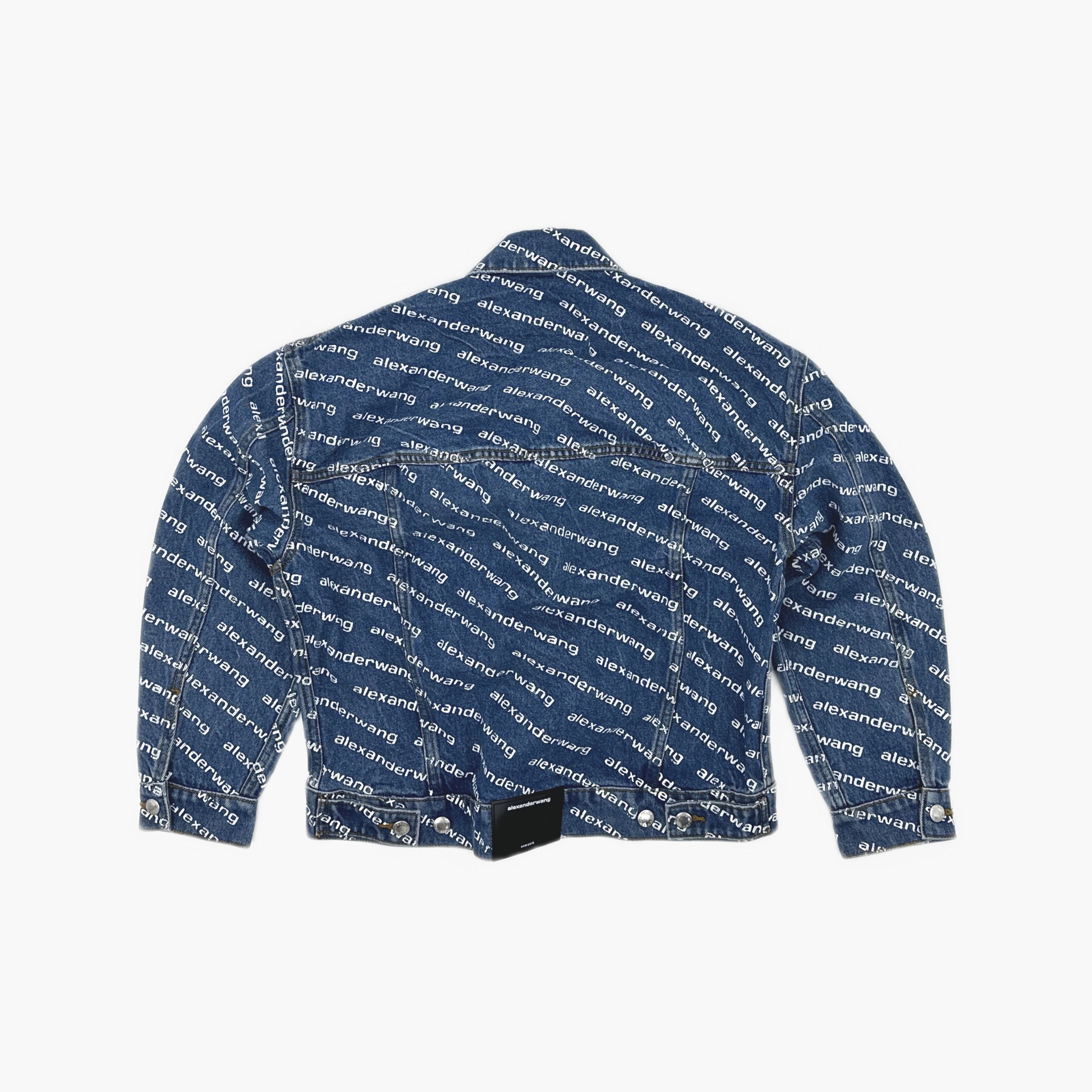 Alexander Wang Alexander Wang Logo Denim Jacket Size XS Size XS / US 0-2 / IT 36-38 - 2 Thumbnail