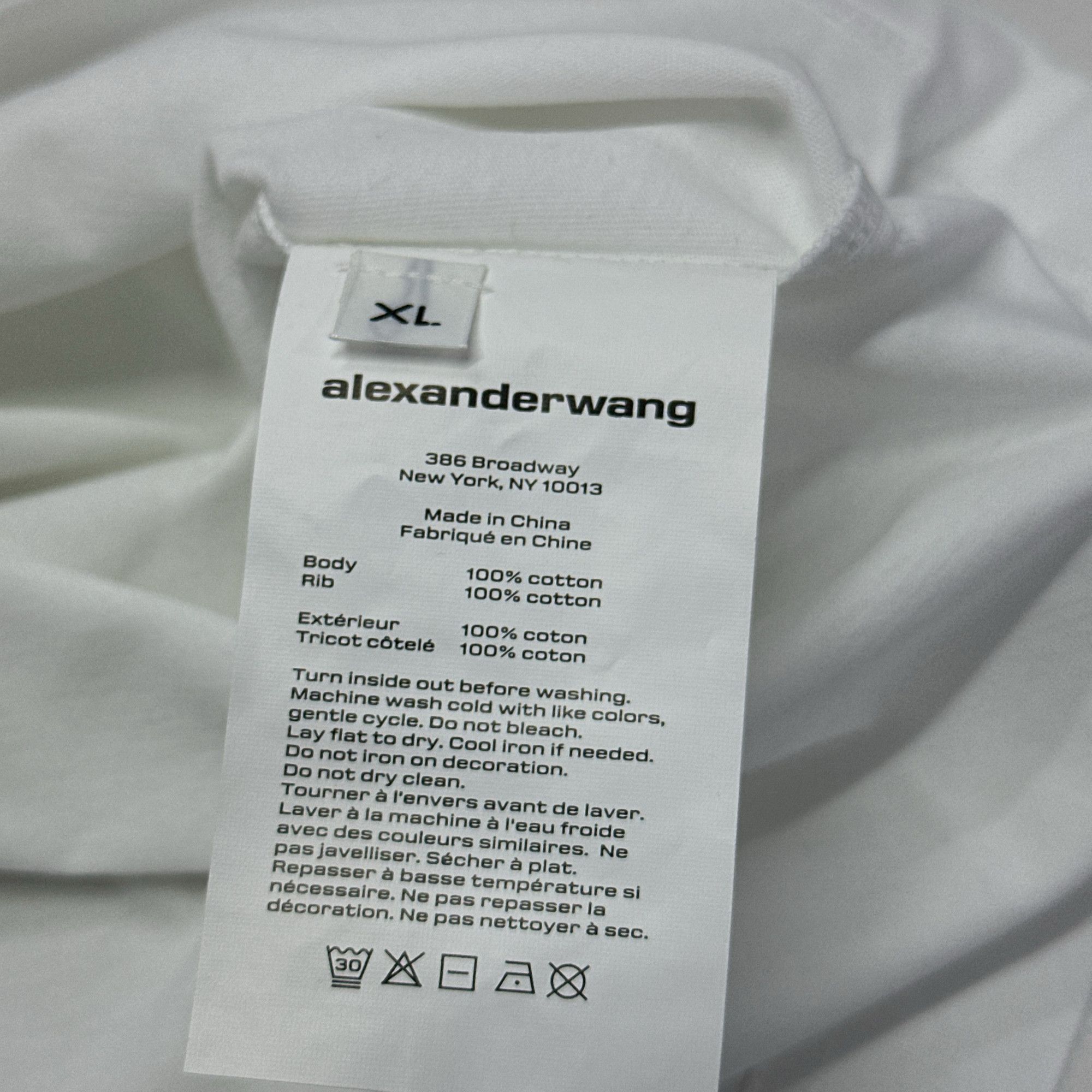 Alexander Wang Alexander Wang Logo Print T-Shirt Size M Size US M / EU 48-50 / 2 - 6 Thumbnail