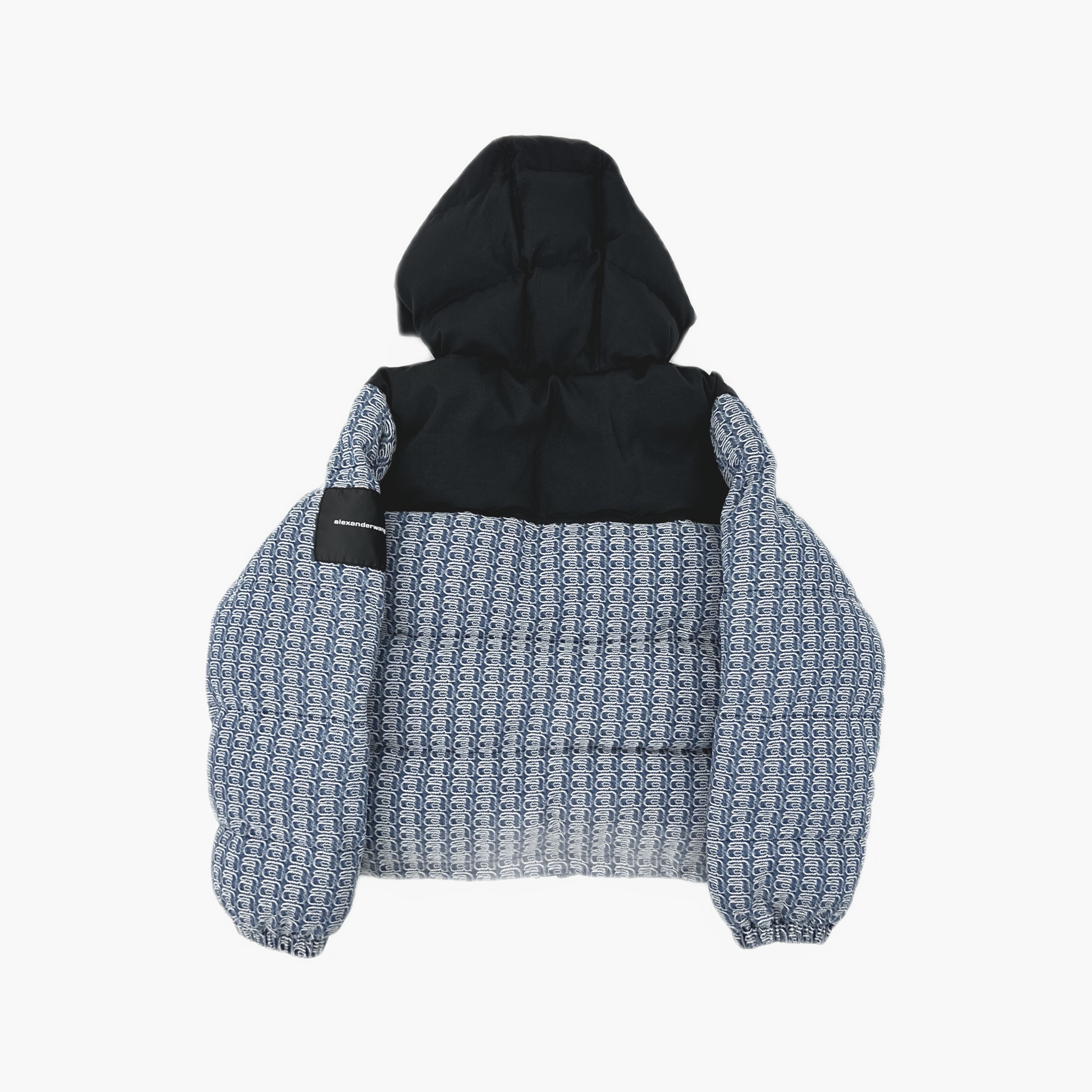 Alexander Wang Alexander Wang Logo Jacquard Puffer Jacket Size L Size L / US 10 / IT 46 - 2 Thumbnail