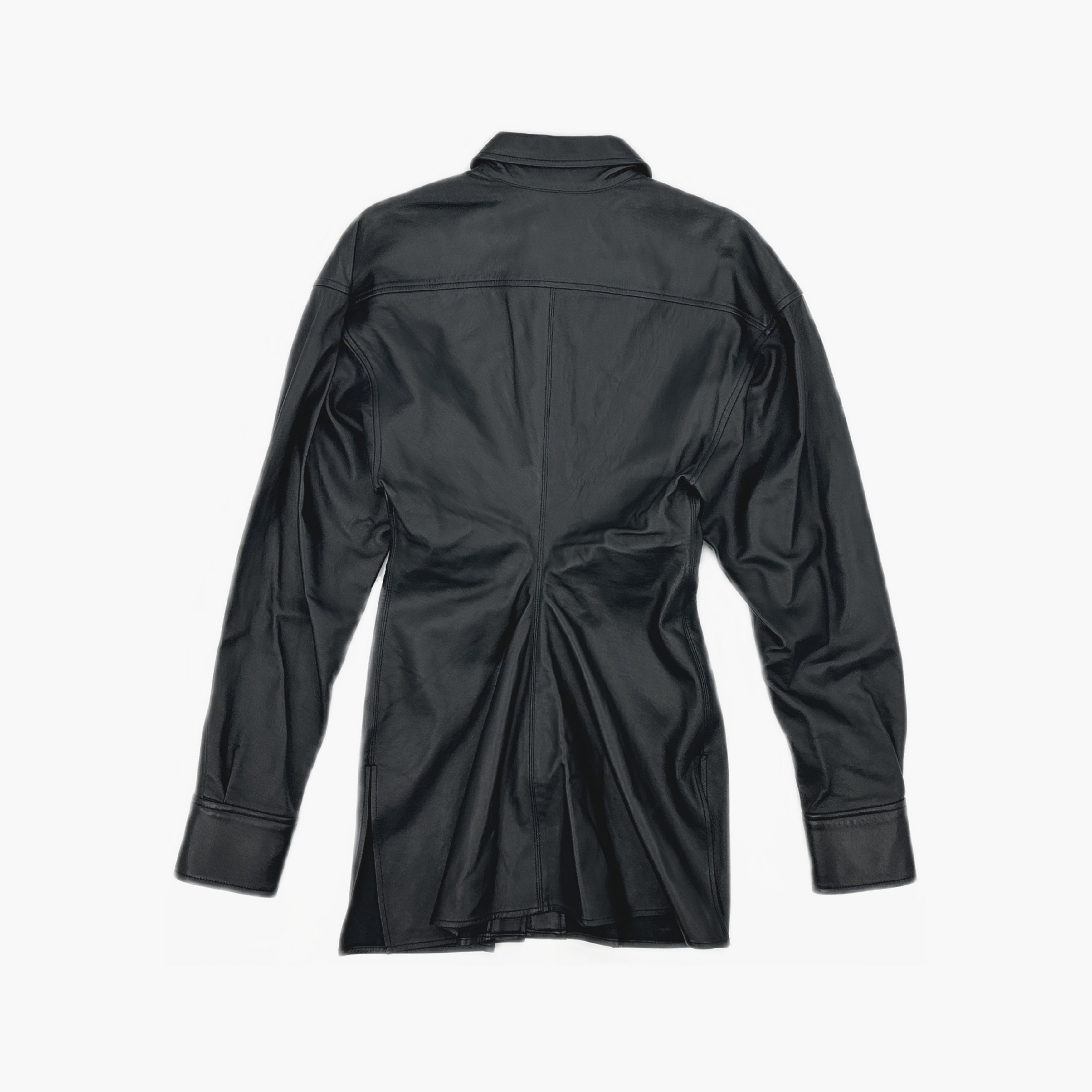 Alexander Wang Alexander Wang Leather Button Up Shirt Size 0 Size XS / US 0-2 / IT 36-38 - 2 Thumbnail