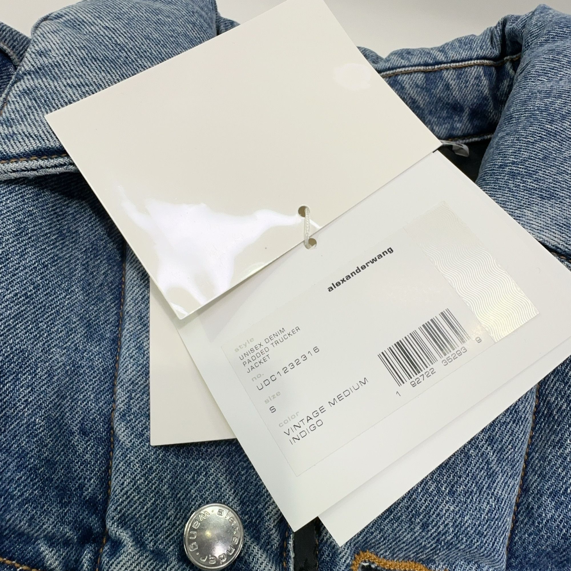Alexander Wang Alexander Wang Padded Denim Trucker Jacket Size S Size US S / EU 44-46 / 1 - 4 Thumbnail