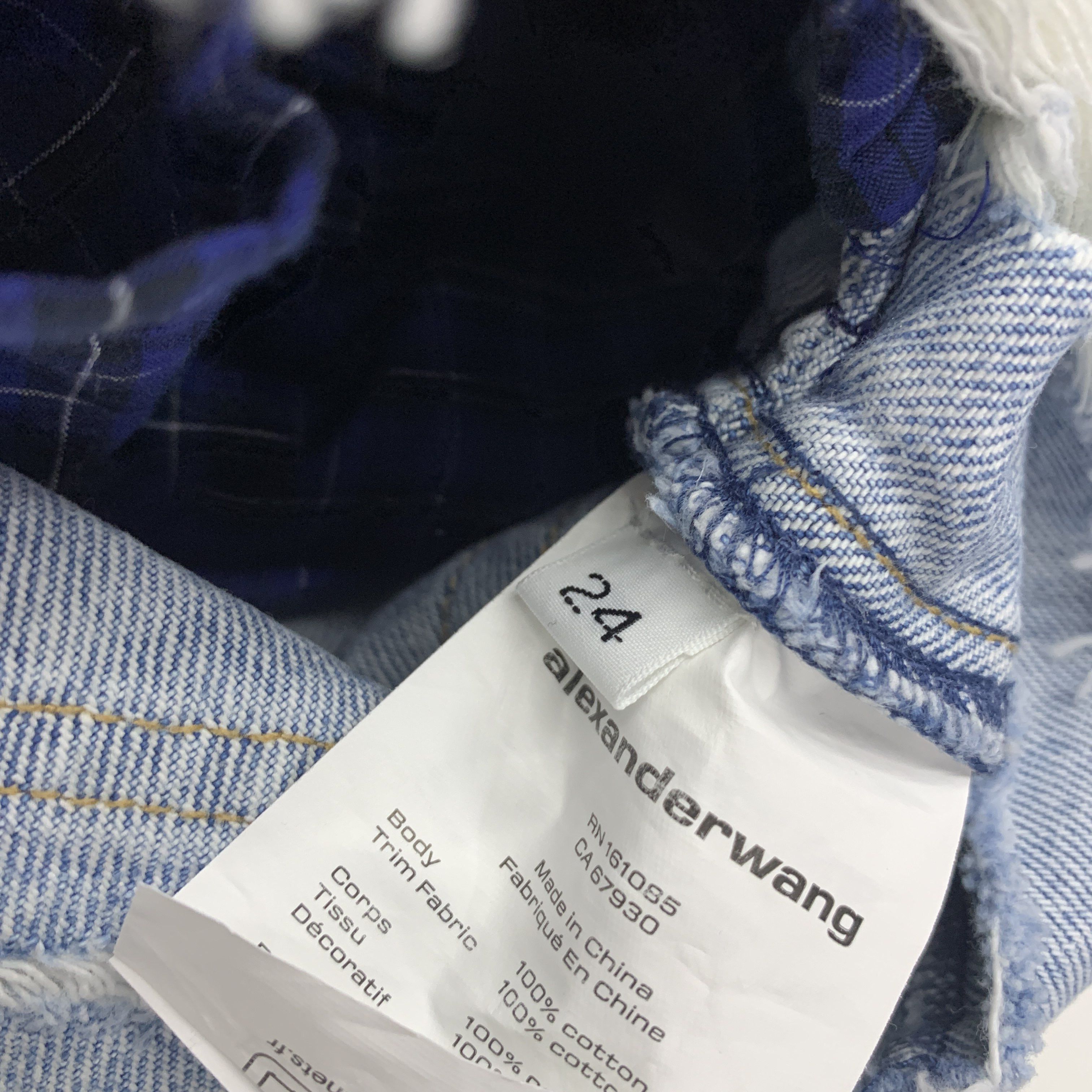 Alexander Wang Alexander Wang Distressed Denim Skirt with Boxer Size 24 Size 24" / US 00 / IT 34 - 3 Thumbnail