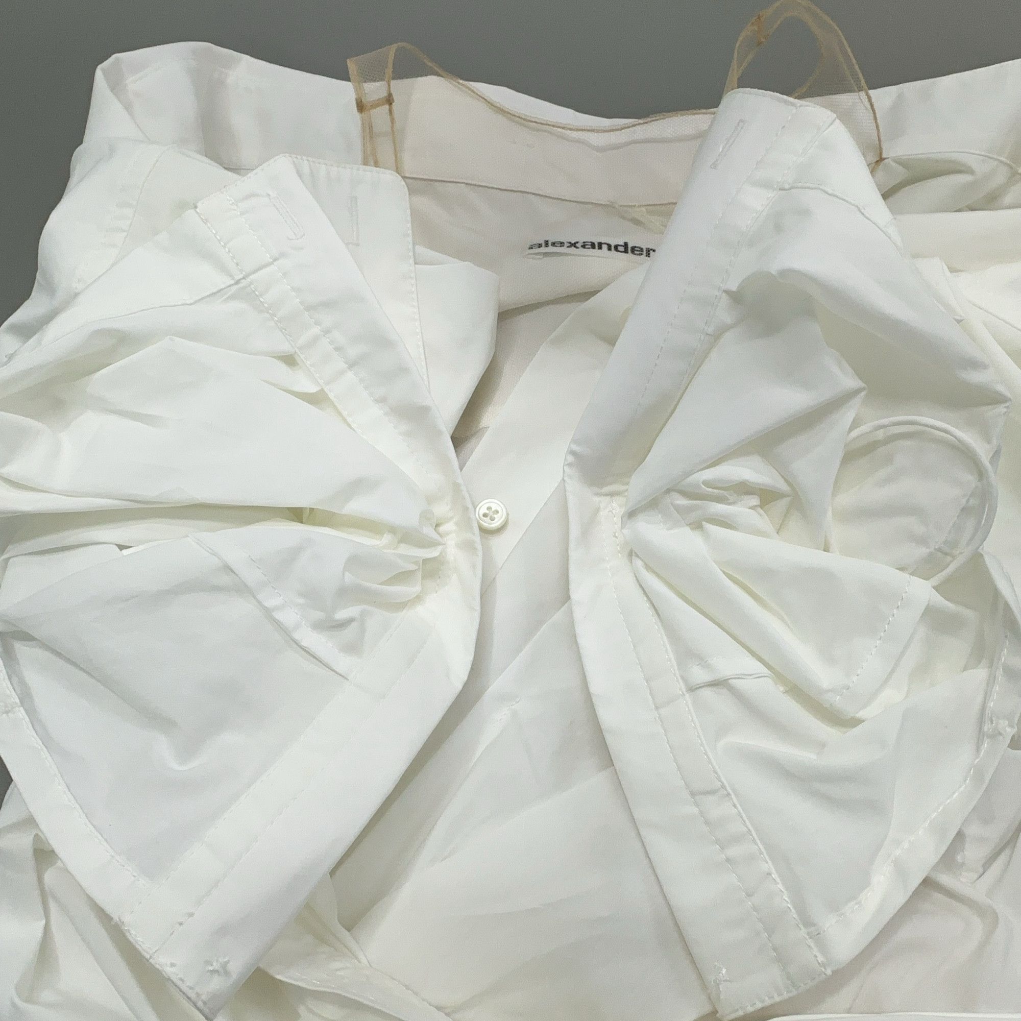 Alexander Wang Alexander Wang Wrap Front Shirt Dress Size 4 Size S / US 4 / IT 40 - 9 Thumbnail