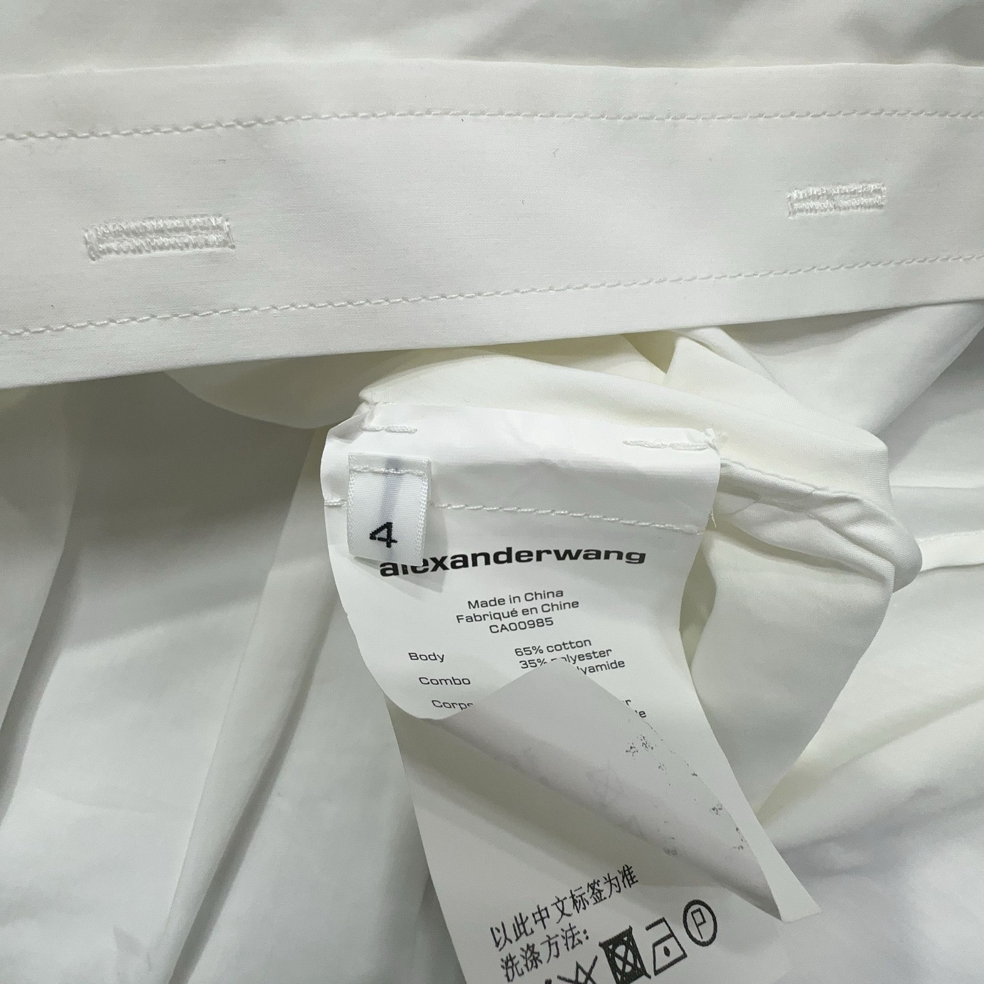 Alexander Wang Alexander Wang Wrap Front Shirt Dress Size 4 Size S / US 4 / IT 40 - 3 Thumbnail