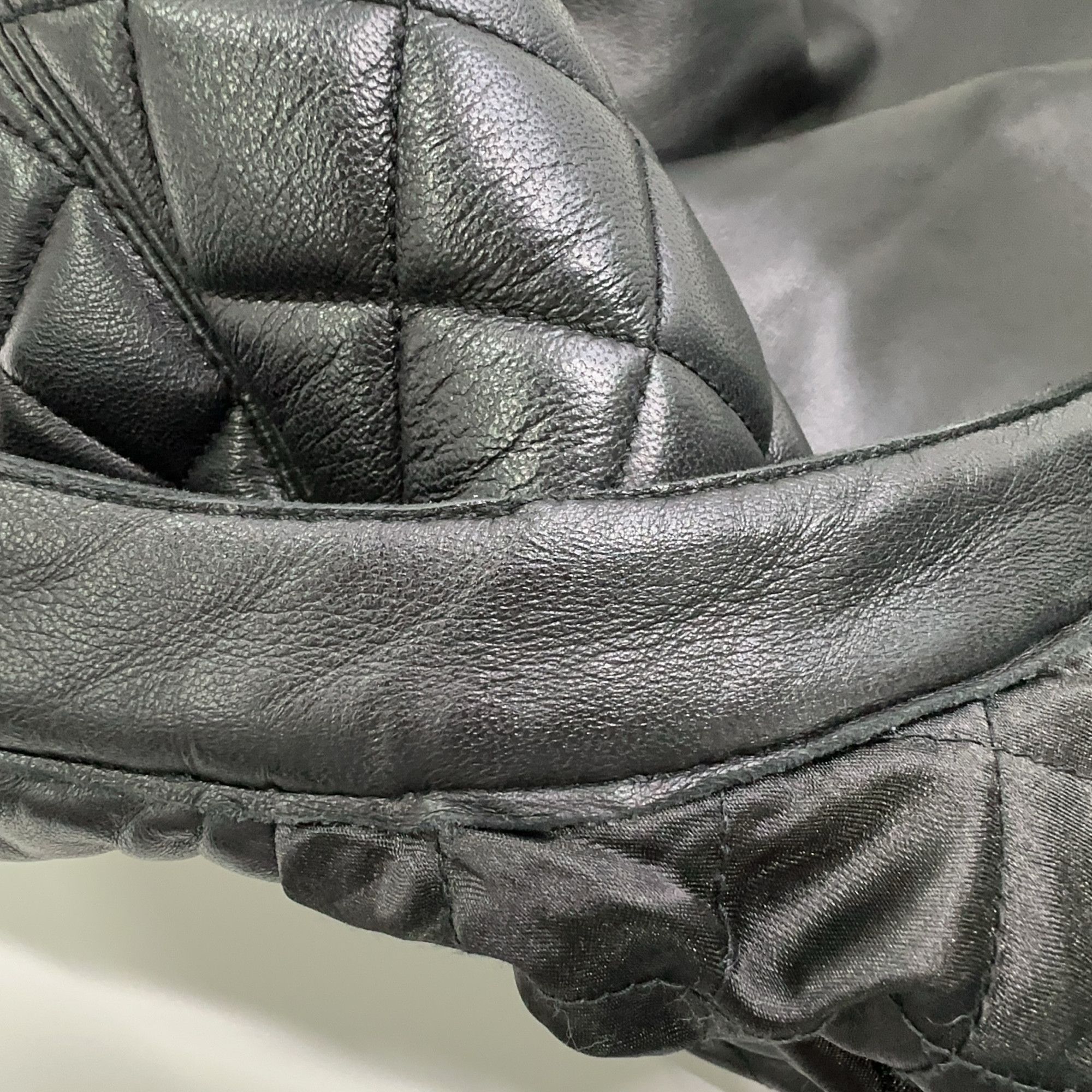Emporio Armani Emporio Armani Quilted Lamb Leather Jacket Size L Size US L / EU 52-54 / 3 - 7 Thumbnail