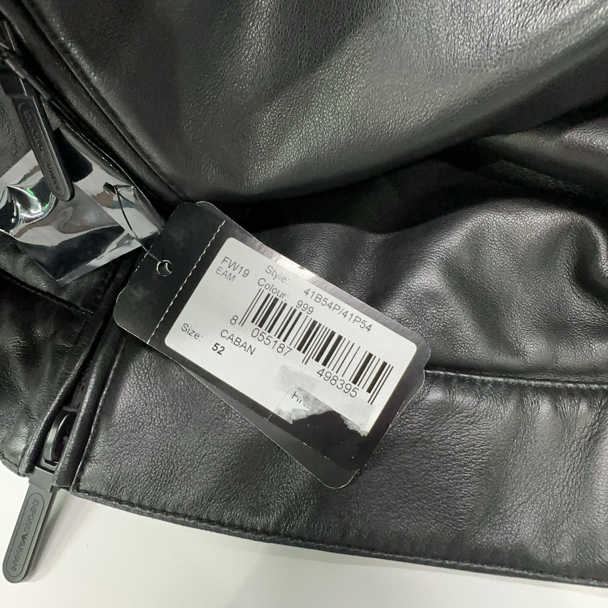 Emporio Armani Emporio Armani Quilted Lamb Leather Jacket Size L Size US L / EU 52-54 / 3 - 5 Thumbnail