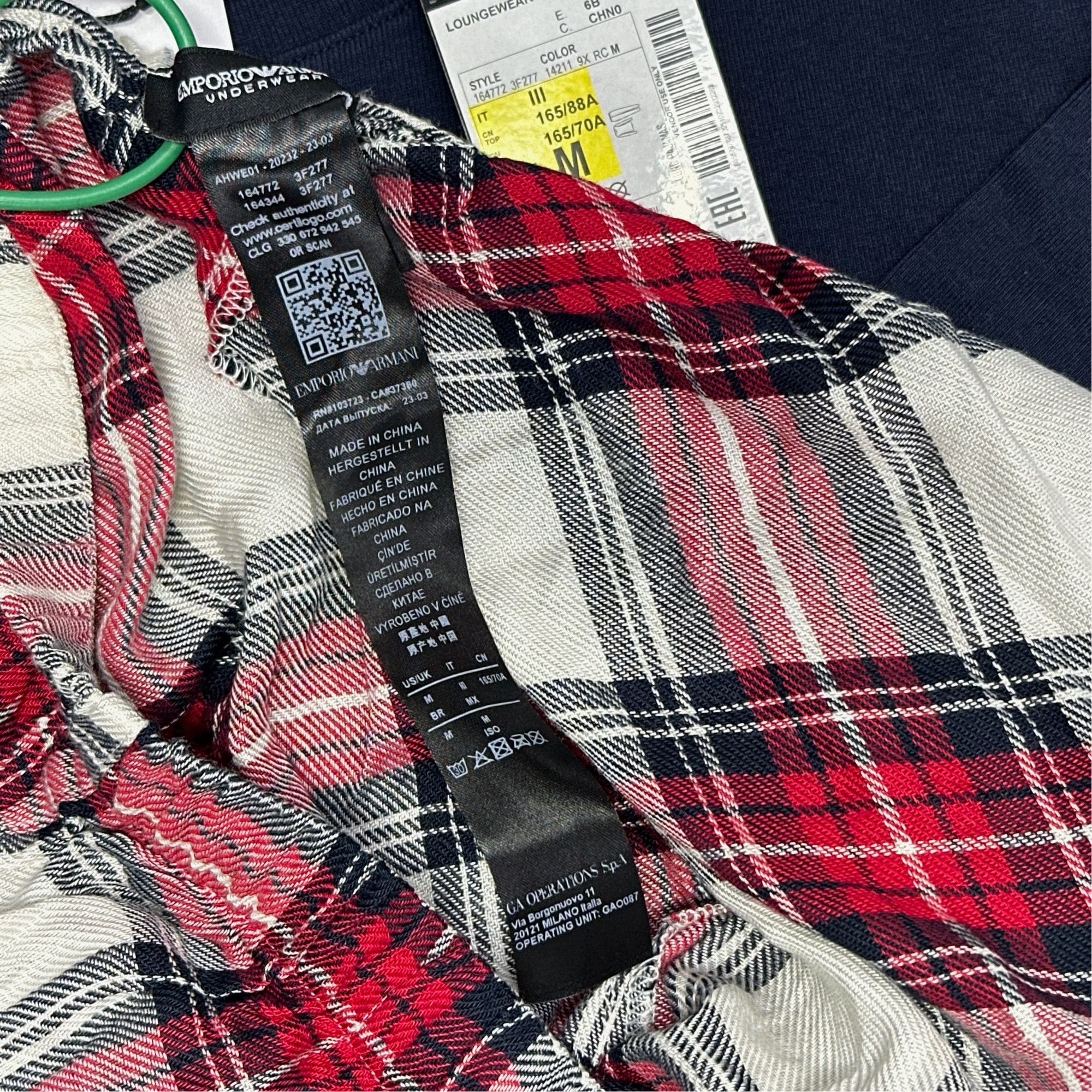 Emporio Armani Emporio Armani Plaid Loungewear Set Size M Size M / US 6-8 / IT 42-44 - 4 Thumbnail