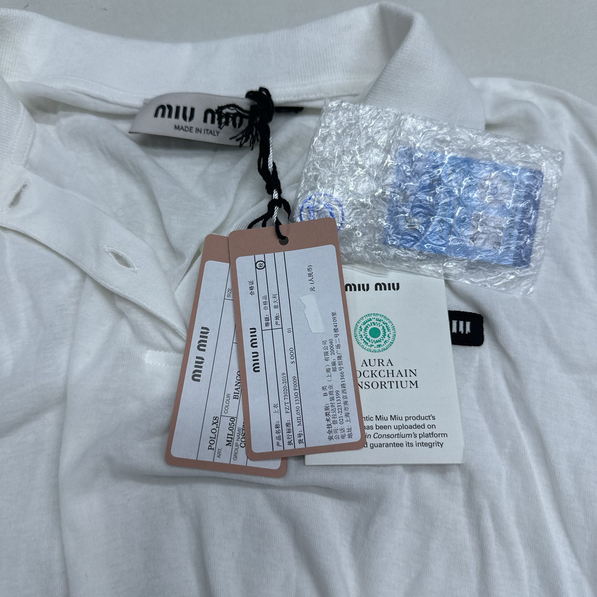 Miu Miu Miu Miu Logo Patch Long Sleeve Polo Size XS Size XS / US 0-2 / IT 36-38 - 5 Thumbnail