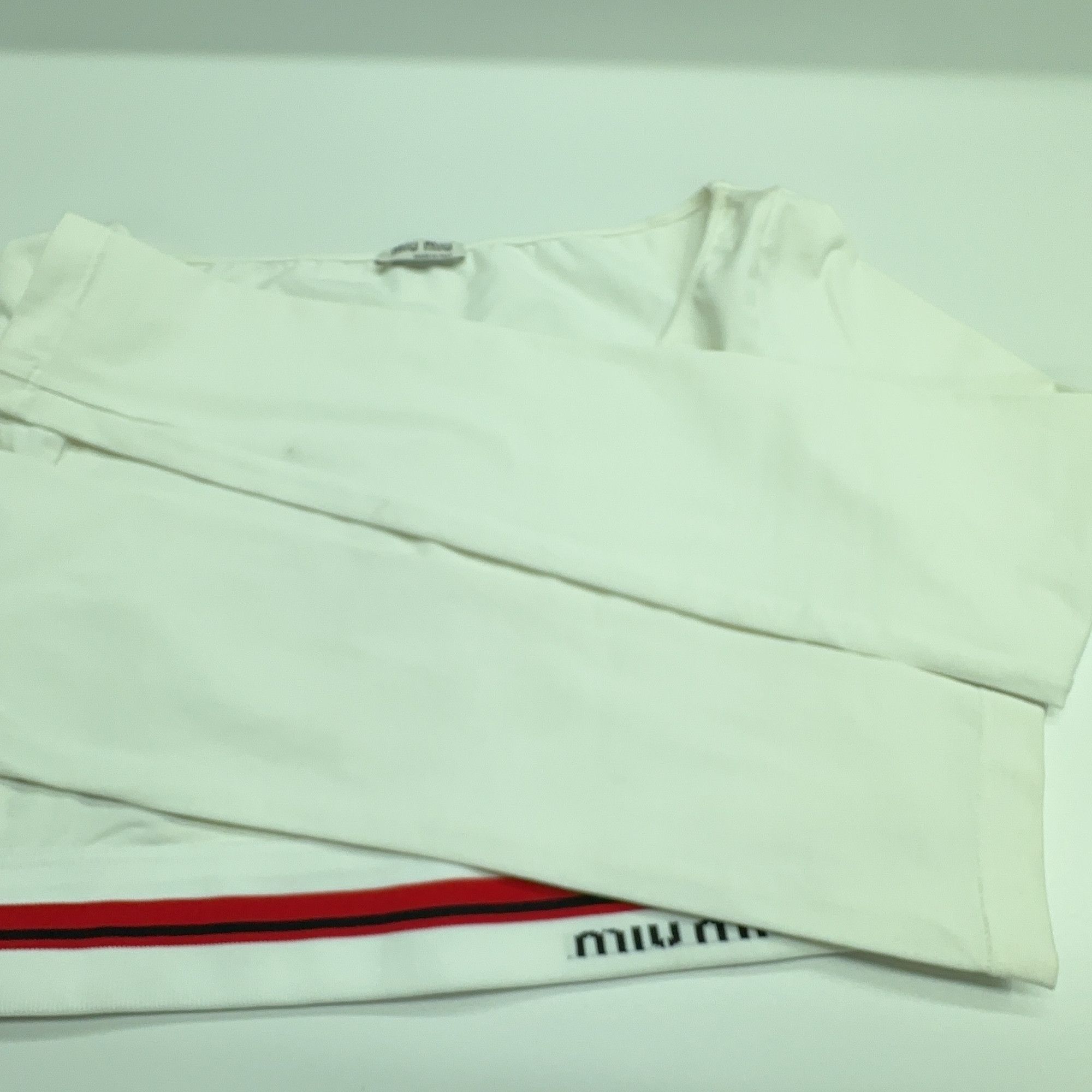 Miu Miu Miu Miu Logo Trim Long Sleeve T-Shirt Size S Size S / US 4 / IT 40 - 8 Thumbnail