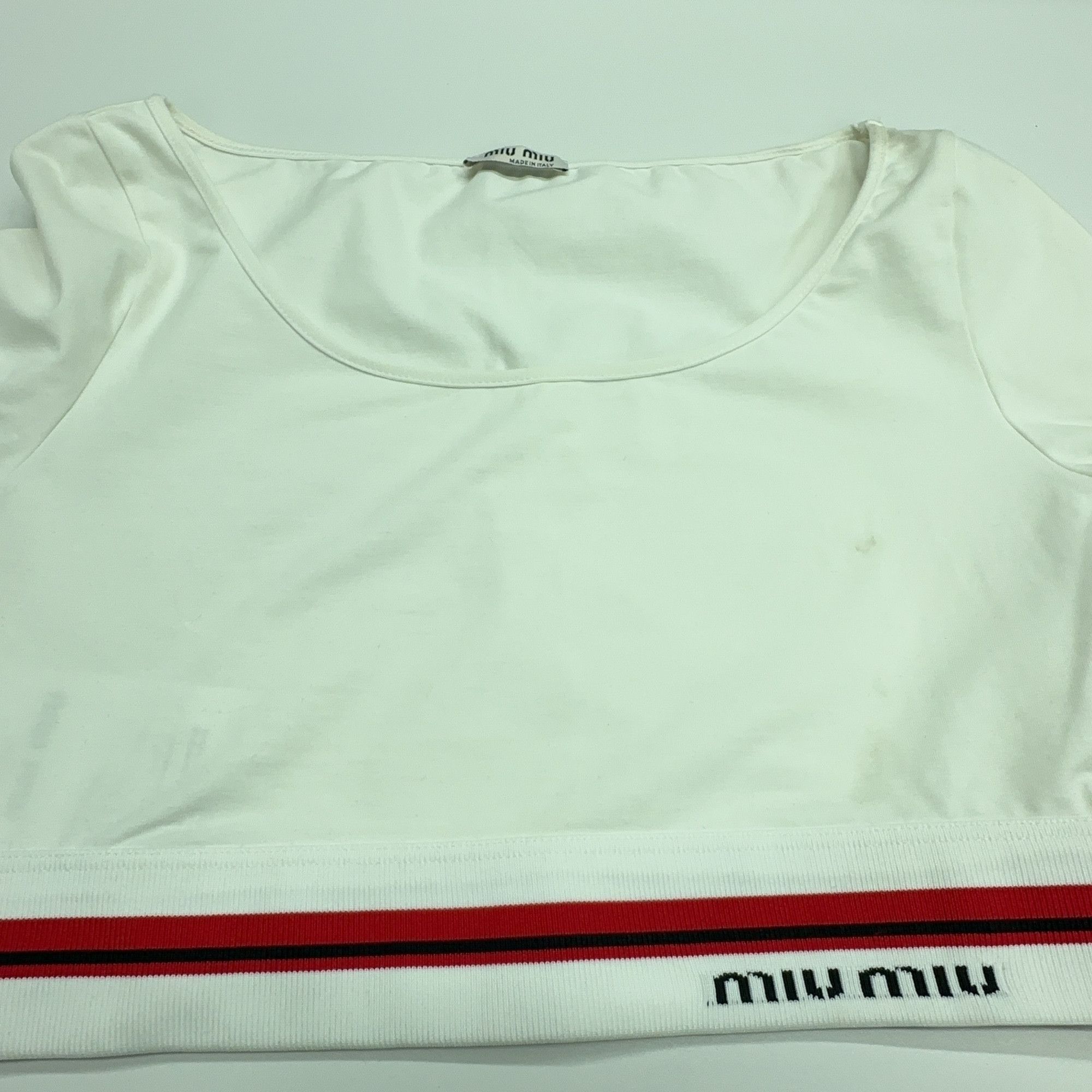 Miu Miu Miu Miu Logo Trim Long Sleeve T-Shirt Size S Size S / US 4 / IT 40 - 7 Thumbnail