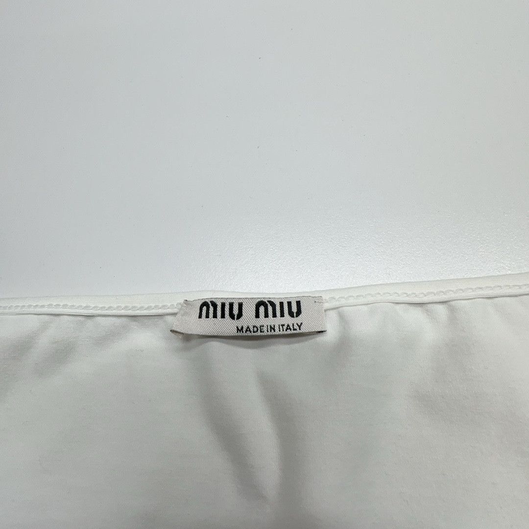 Miu Miu Miu Miu Logo Trim Long Sleeve T-Shirt Size S Size S / US 4 / IT 40 - 3 Thumbnail