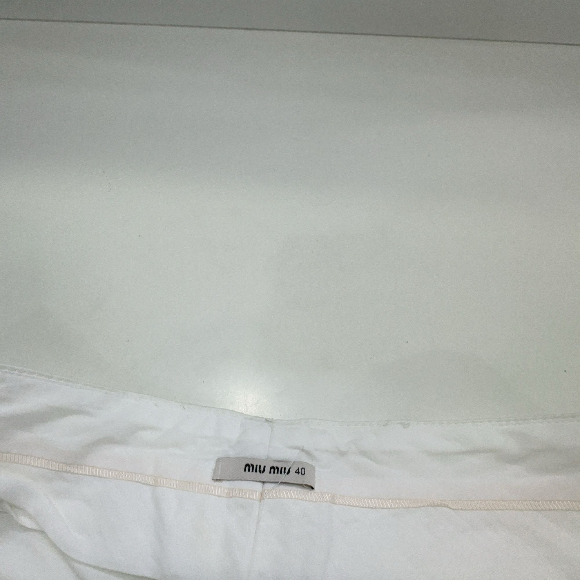 Miu Miu Miu Miu Cotton-Blend Pants Size 40 Size 27" / US 4 / IT 40 - 3 Thumbnail