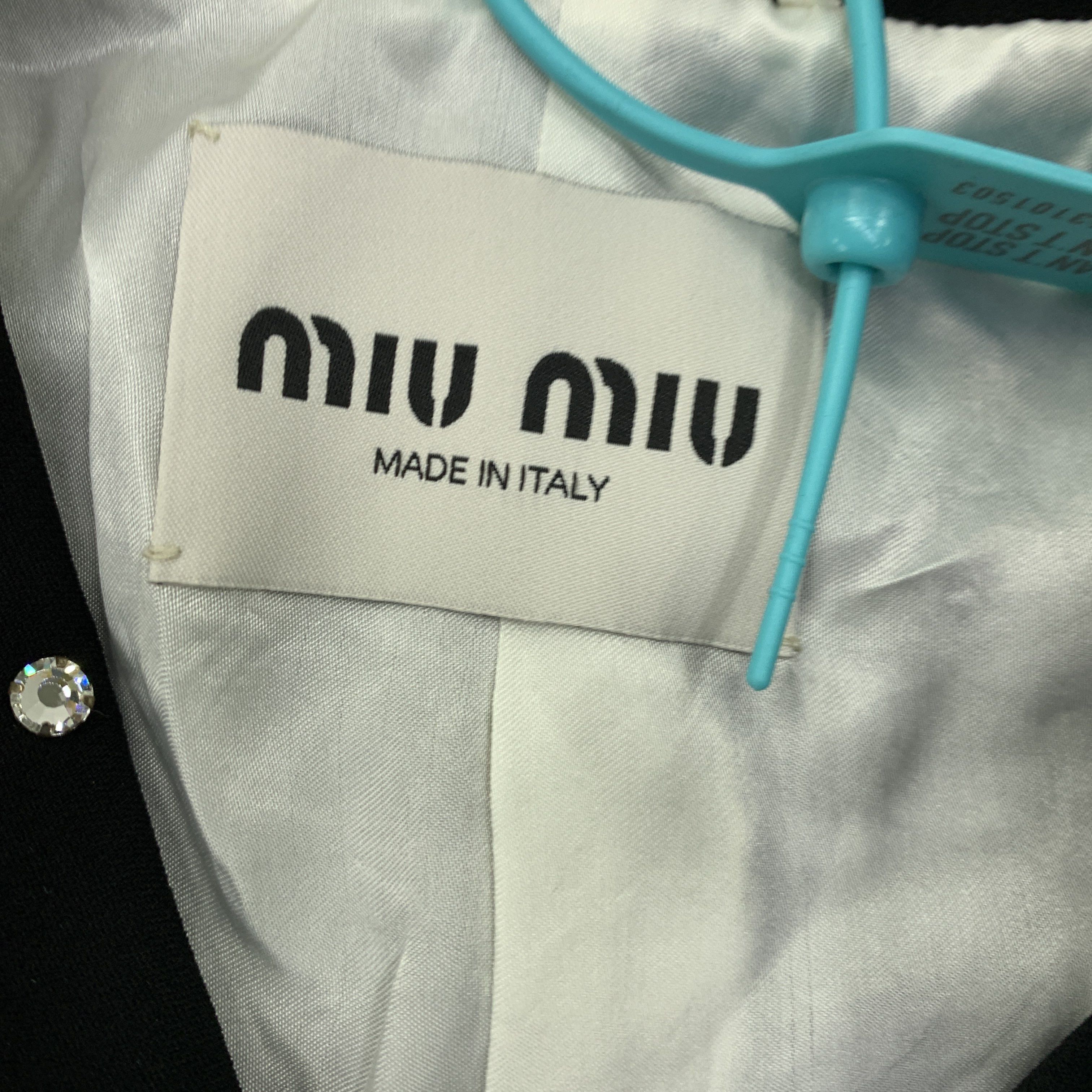 Miu Miu Miu Miu Crystal-Embellished Blazer Size 36 Size XS / US 0-2 / IT 36-38 - 2 Thumbnail
