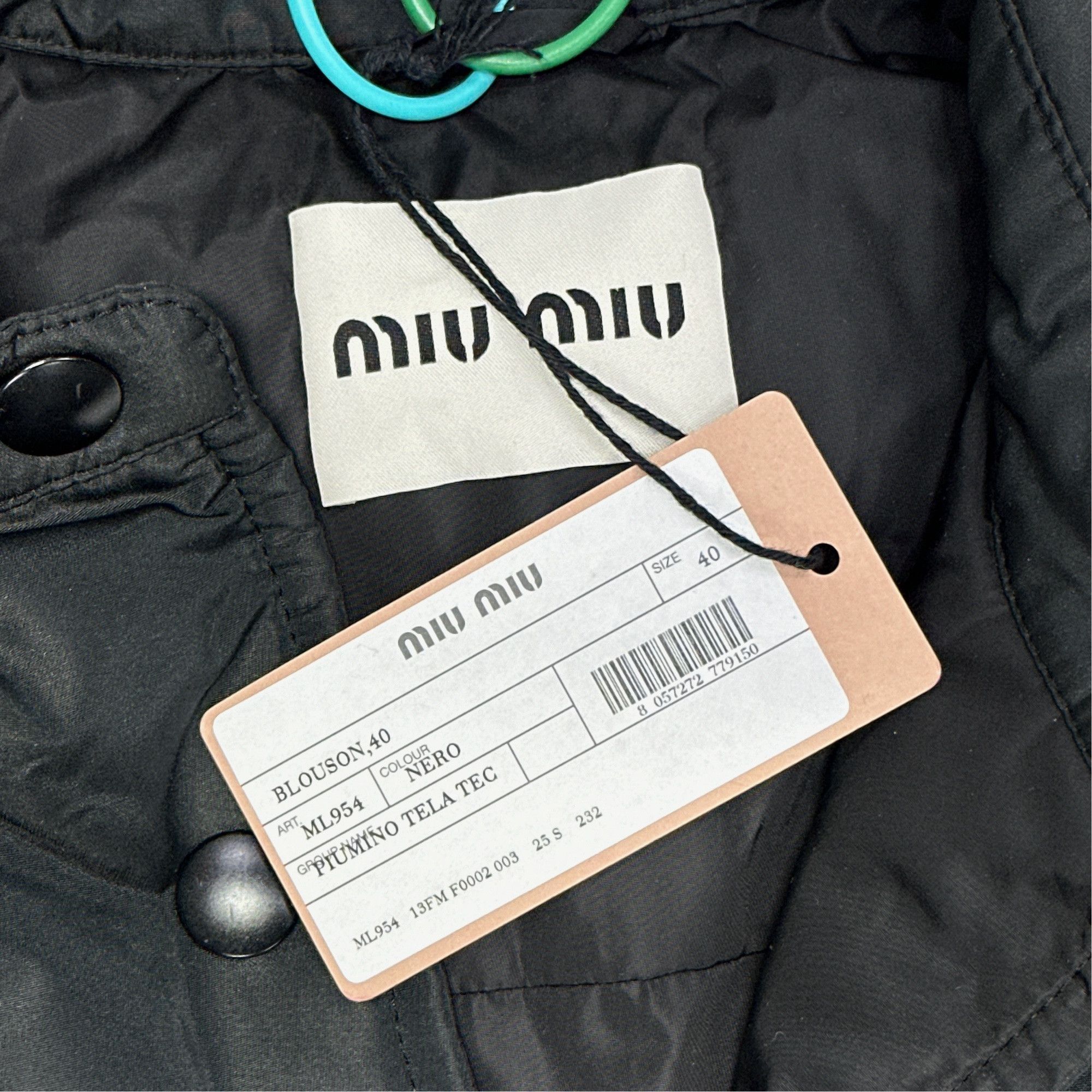 Miu Miu Miu Miu Logo Pocket Puffer Jacket Size 40 Size S / US 4 / IT 40 - 2 Thumbnail