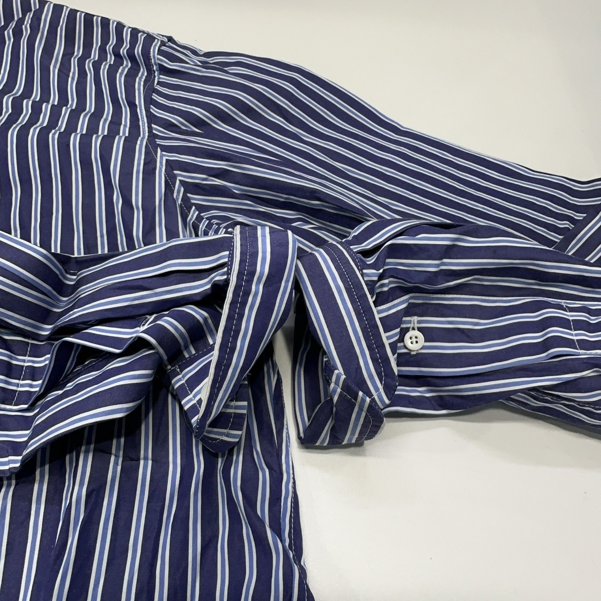 Miu Miu Miu Miu Striped Cotton Button Up Shirt Size 36 Size XS / US 0-2 / IT 36-38 - 8 Thumbnail