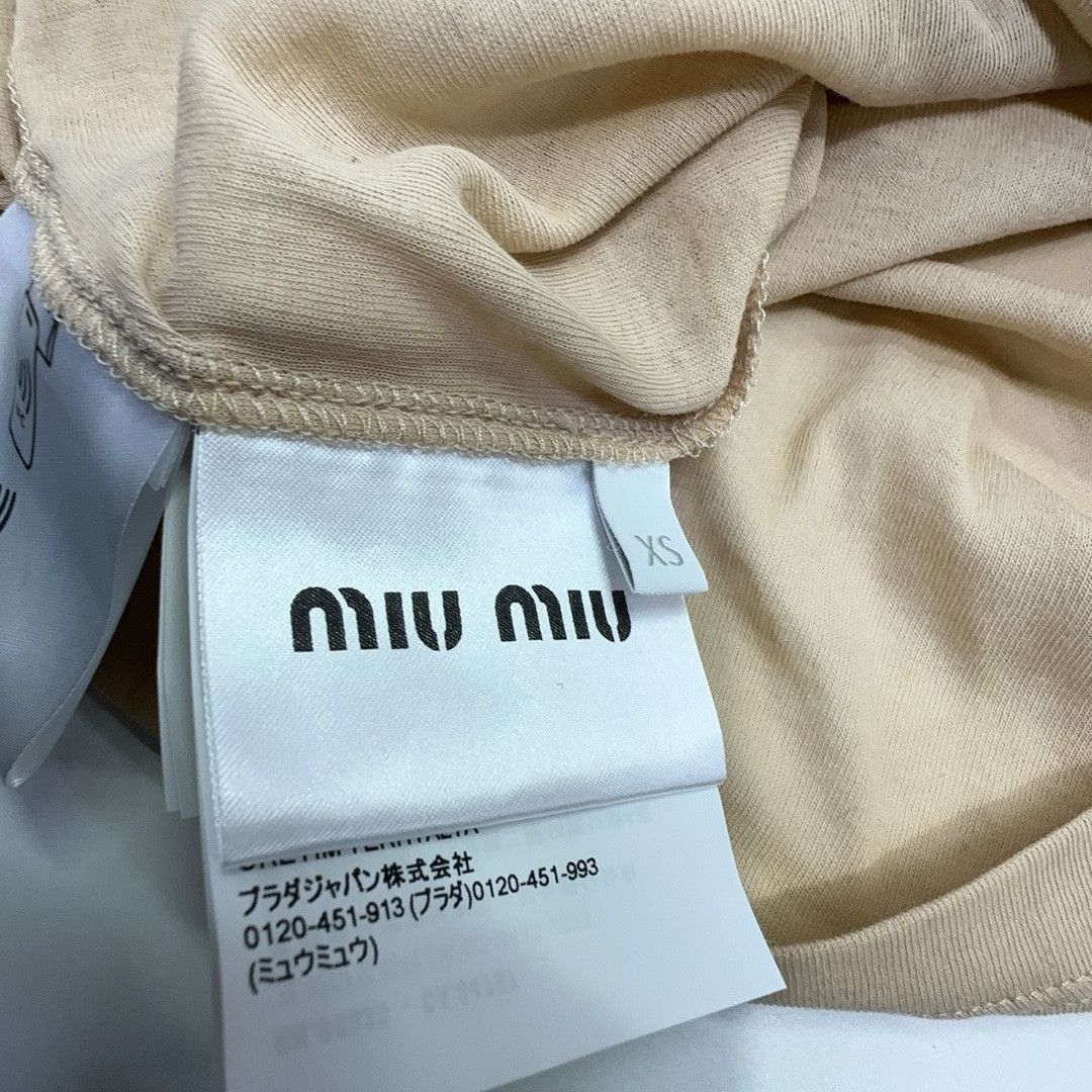 Miu Miu Miu Miu Logo Patch T-Shirt Size XS Size XS / US 0-2 / IT 36-38 - 5 Thumbnail