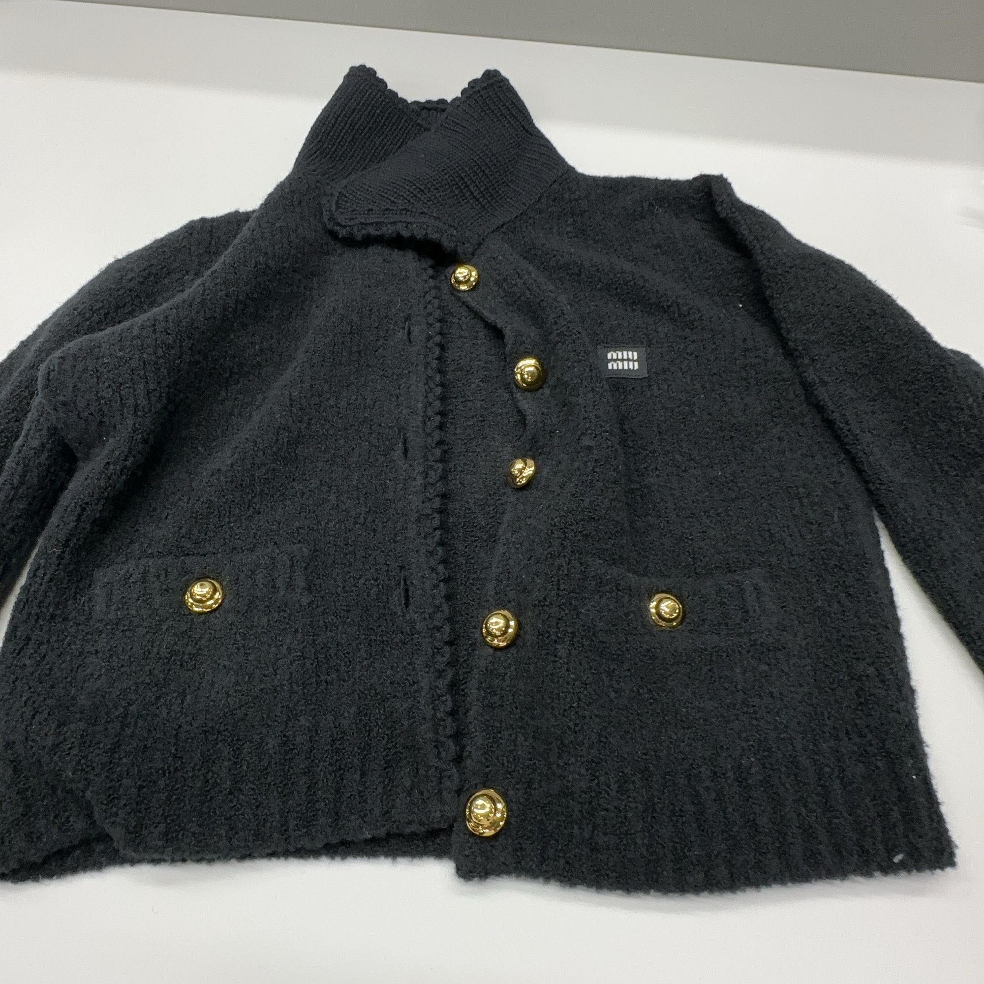 Miu Miu Miu Miu Black Knit Button Cardigan Size 40 Size S / US 4 / IT 40 - 7 Thumbnail