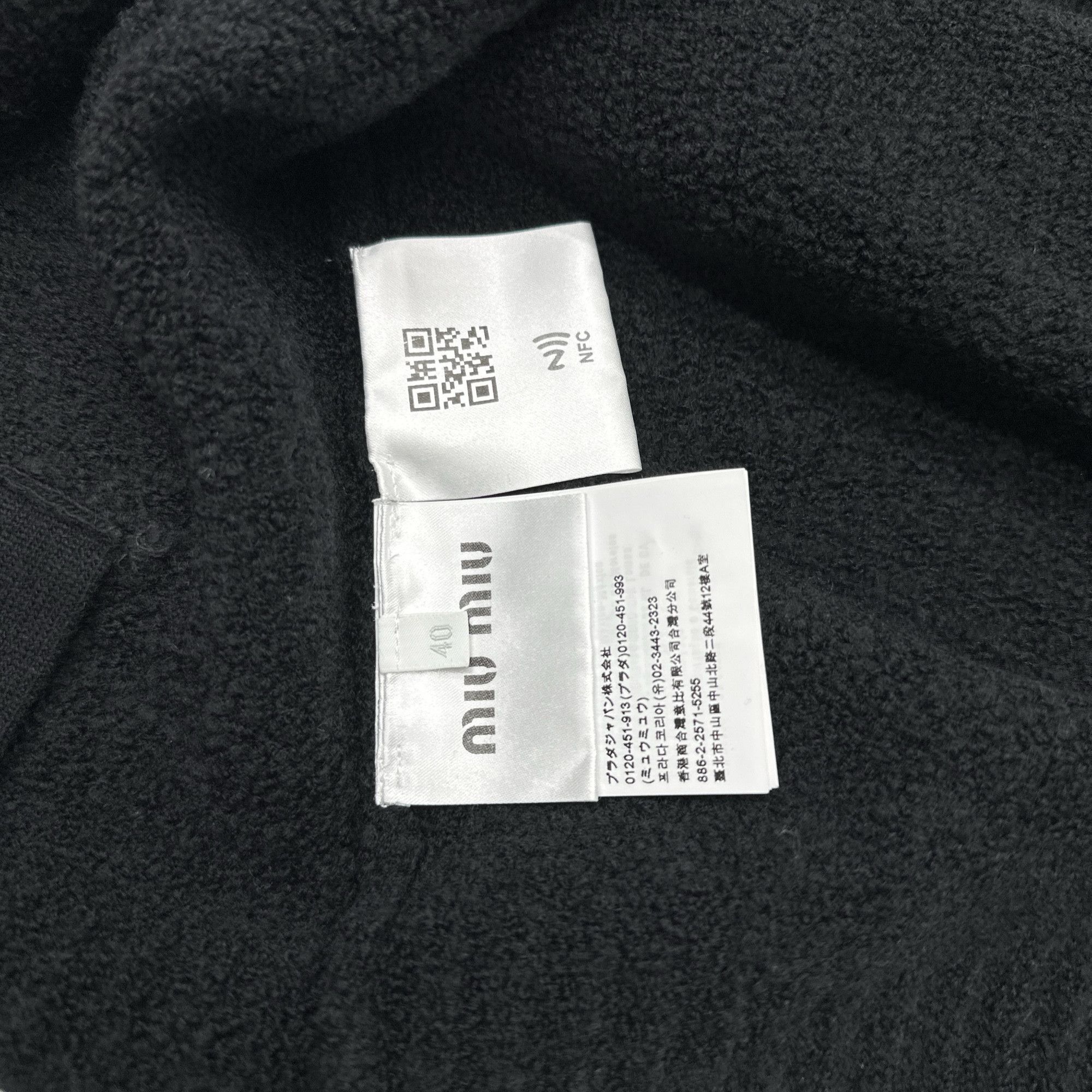 Miu Miu Miu Miu Black Knit Button Cardigan Size 40 Size S / US 4 / IT 40 - 6 Thumbnail
