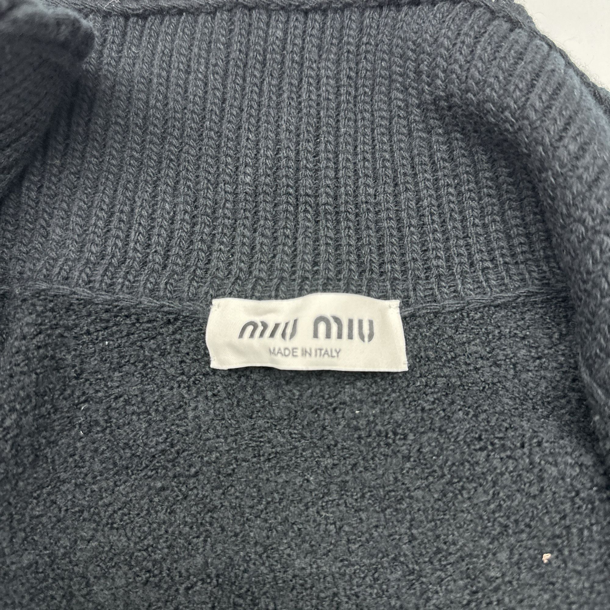 Miu Miu Miu Miu Black Knit Button Cardigan Size 40 Size S / US 4 / IT 40 - 5 Thumbnail