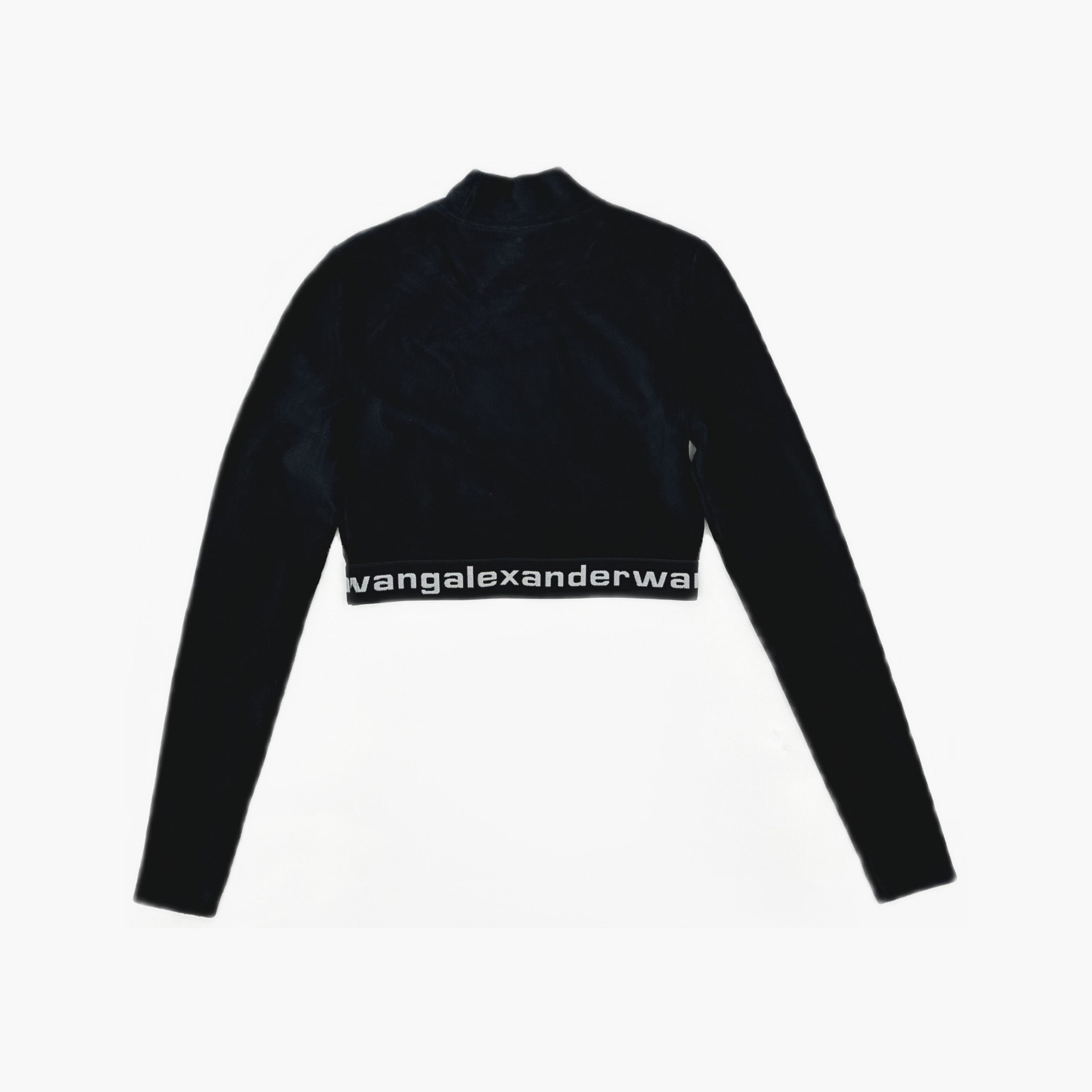 Alexander Wang Alexander Wang Stretch Corduroy Mock Neck Crop Top S Size S / US 4 / IT 40 - 2 Thumbnail