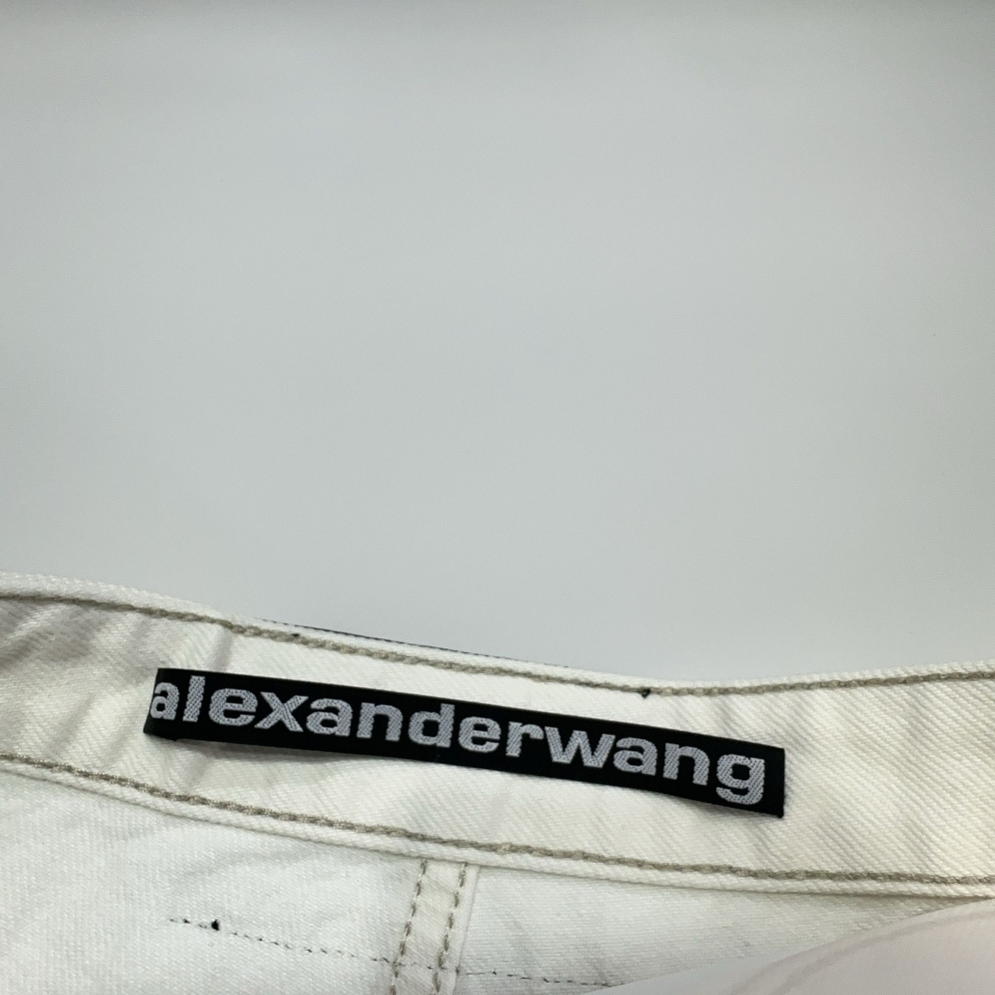 Alexander Wang Alexander Wang Crystal Stripe Denim Shorts Size 26 Size 26" / US 2 / IT 38 - 3 Thumbnail