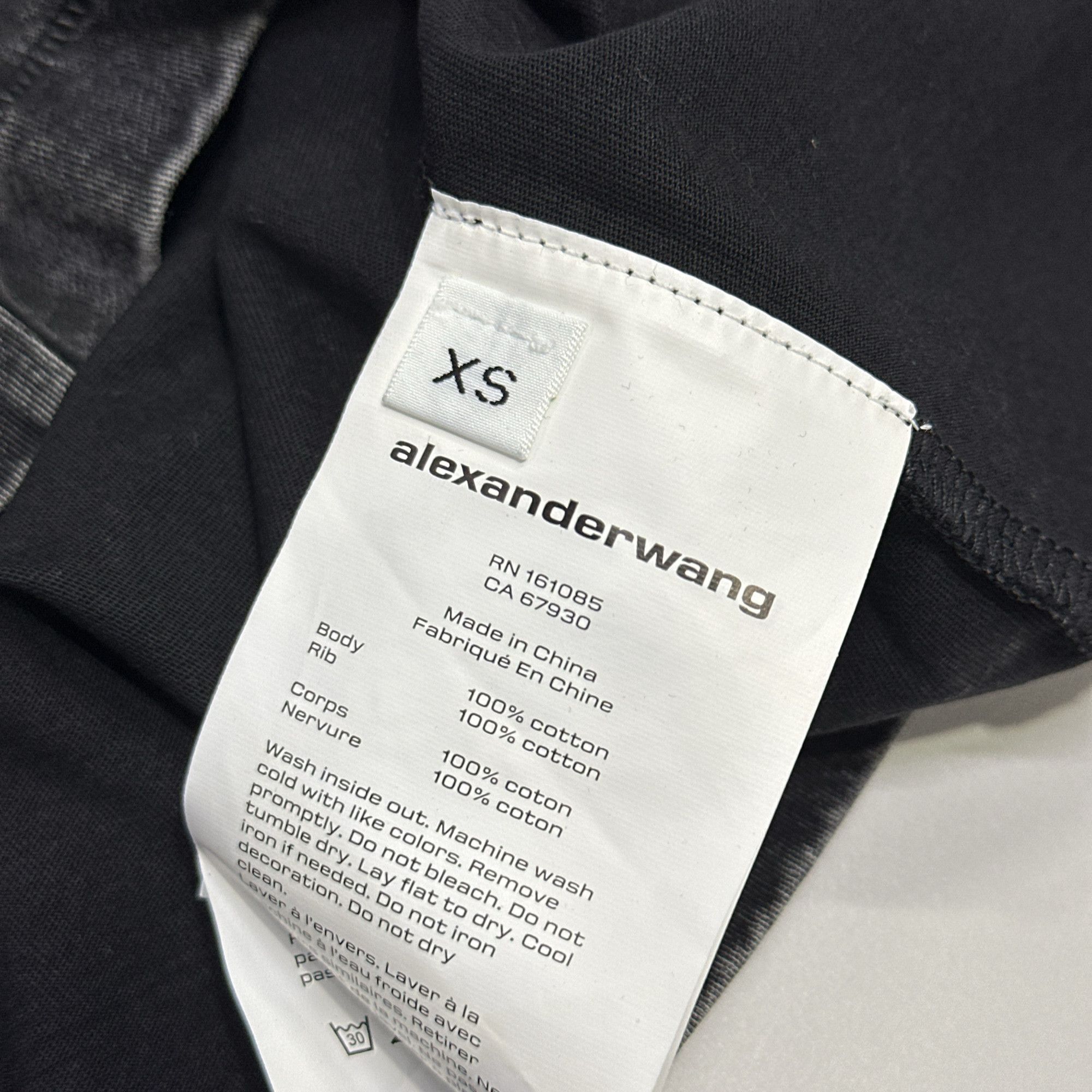 Alexander Wang Alexander Wang Acid Wash Logo T-Shirt Size XS Size XS / US 0-2 / IT 36-38 - 4 Thumbnail