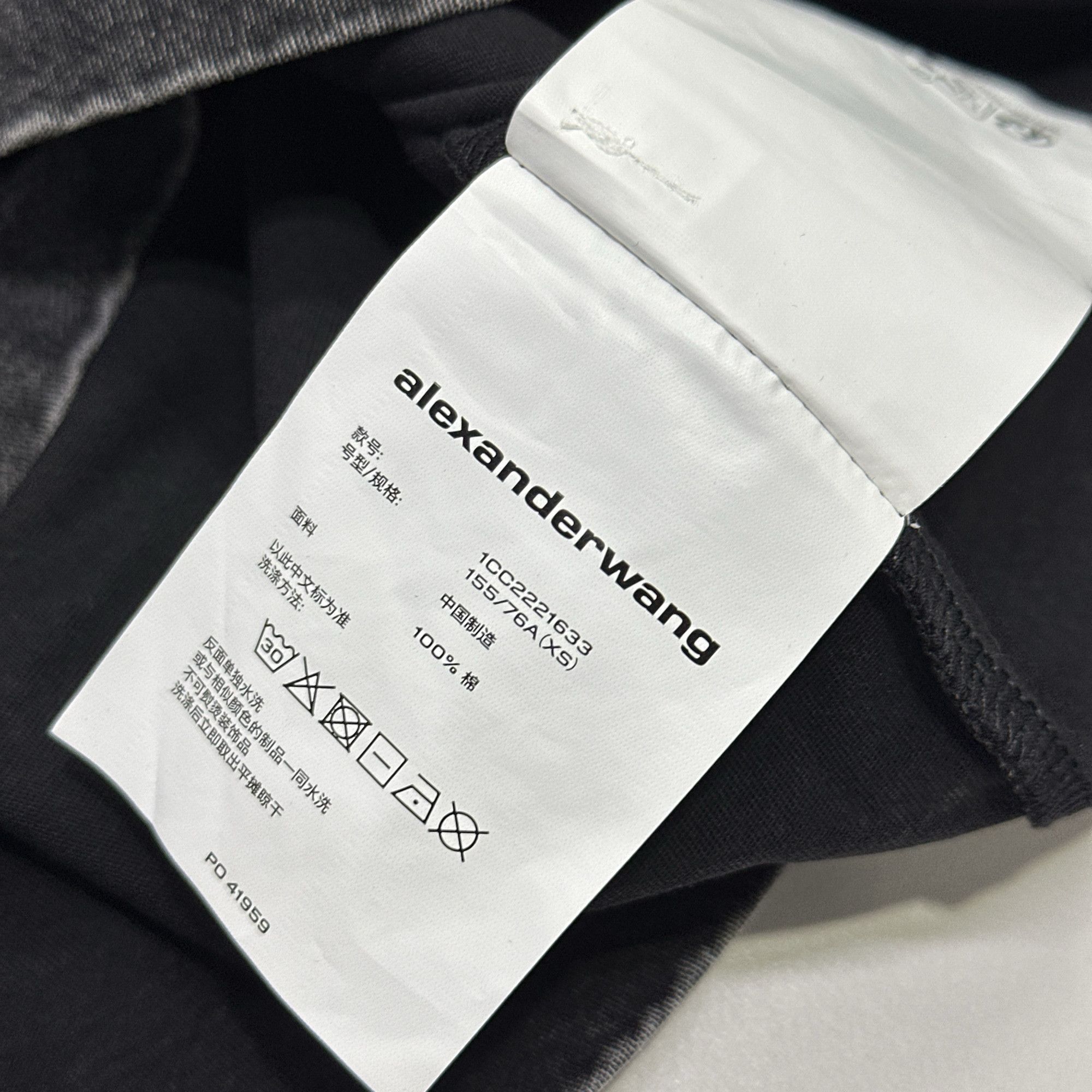 Alexander Wang Alexander Wang Acid Wash Logo T-Shirt Size XS Size XS / US 0-2 / IT 36-38 - 5 Thumbnail