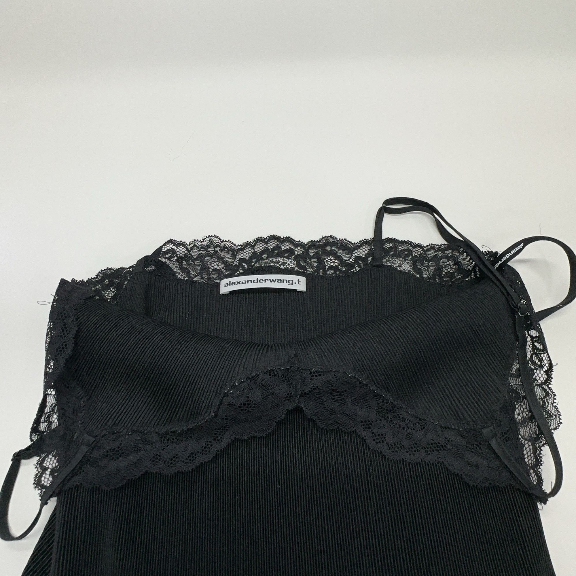 Alexander Wang Alexander Wang Ribbed Lace Mini Dress Size S Size S / US 4 / IT 40 - 7 Thumbnail