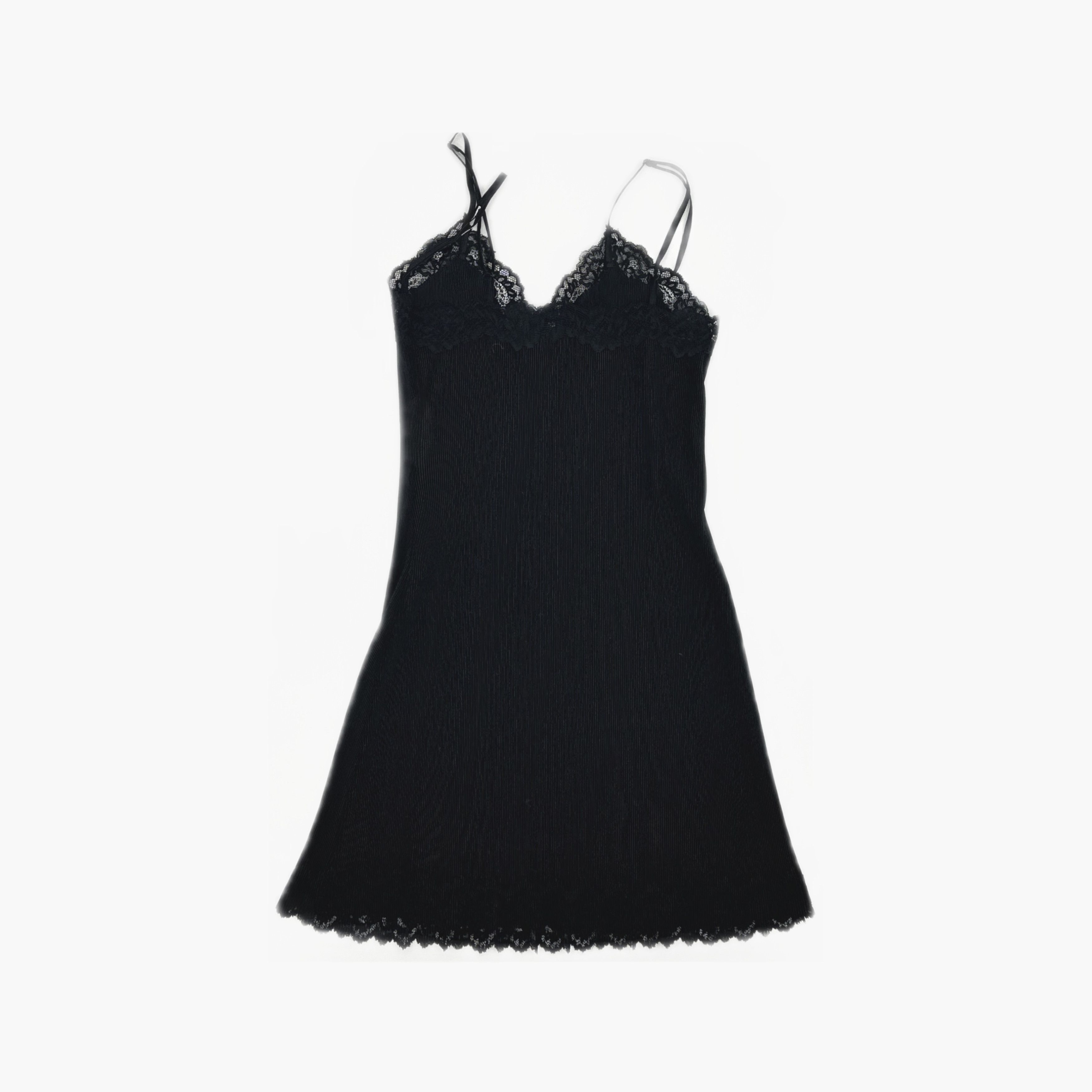 Alexander Wang Alexander Wang Ribbed Lace Mini Dress Size S Size S / US 4 / IT 40 - 2 Thumbnail