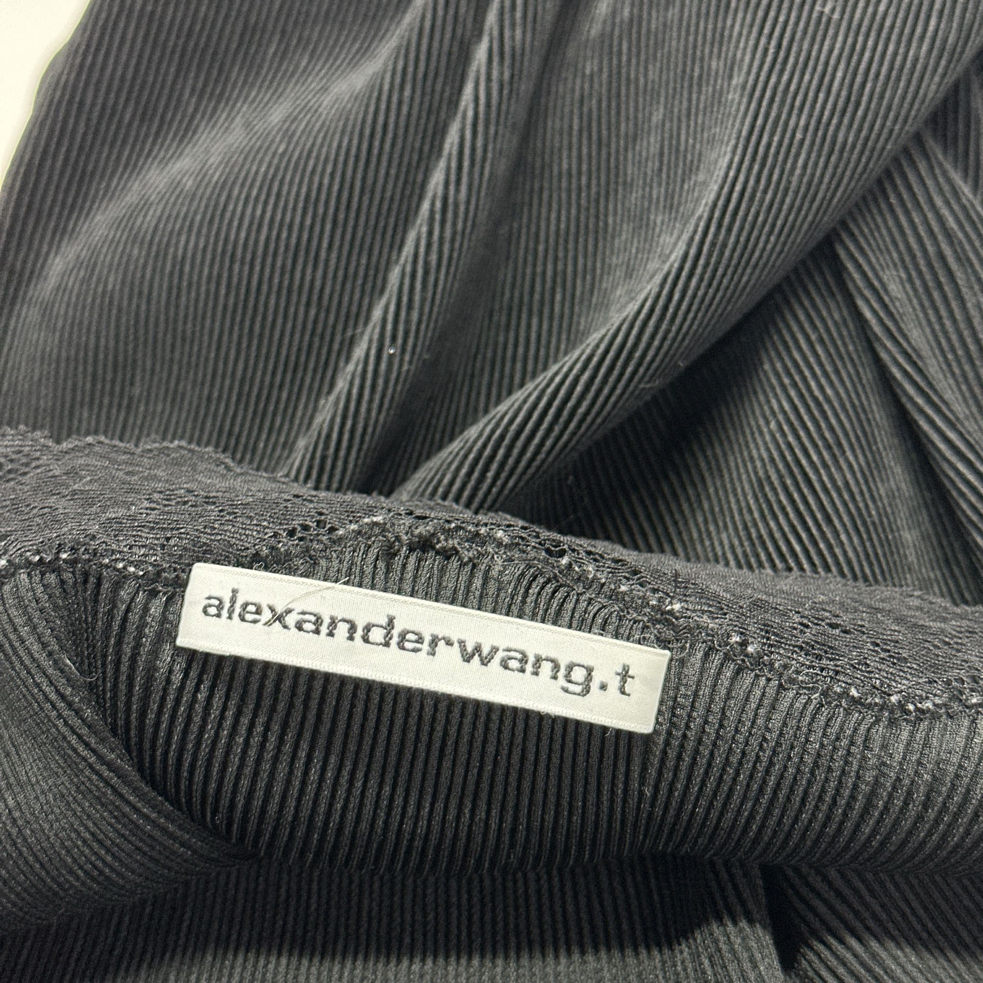 Alexander Wang Alexander Wang Ribbed Lace Mini Dress Size S Size S / US 4 / IT 40 - 3 Thumbnail