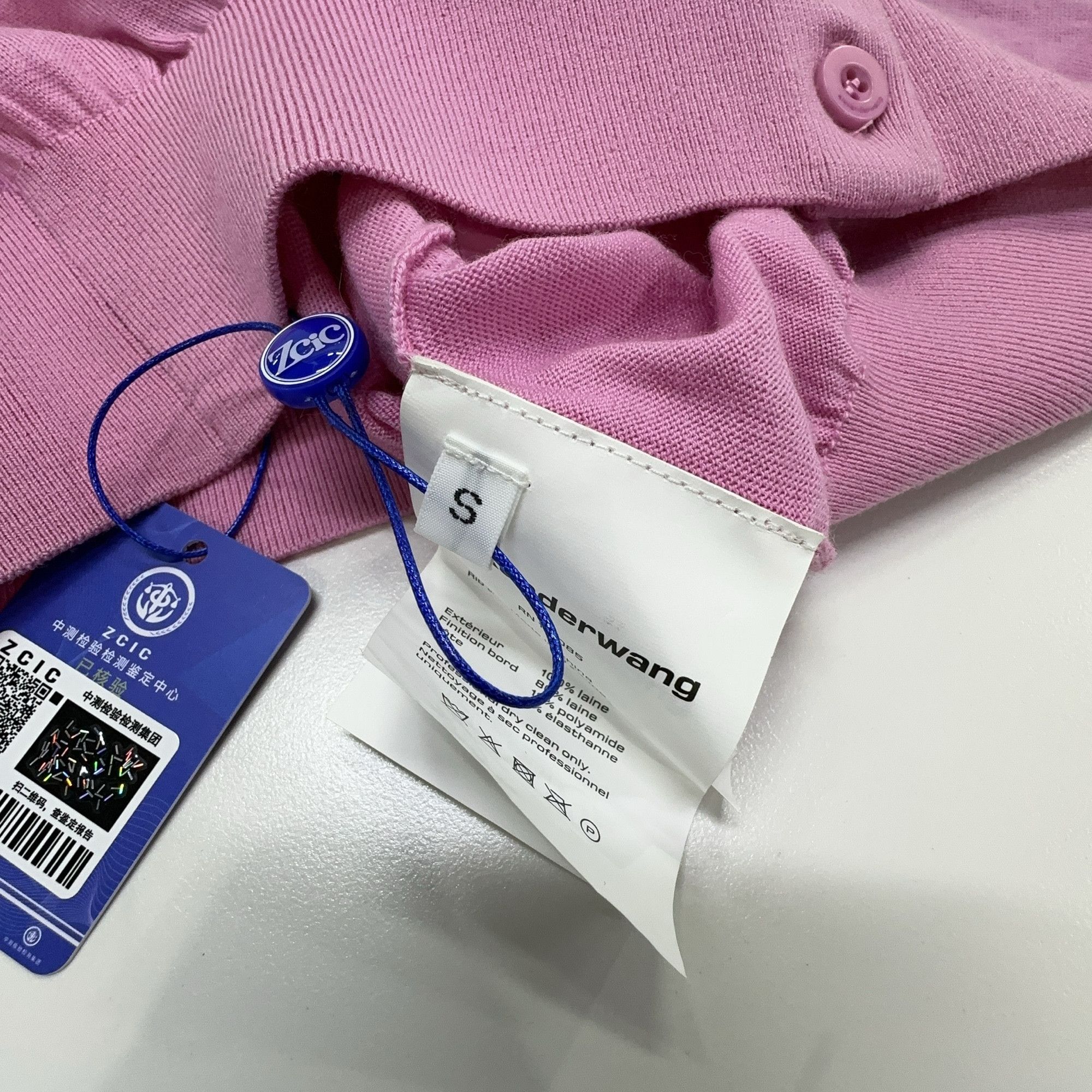 Alexander Wang Alexander Wang Embroidered Logo Cardigan Pink Size S Size S / US 4 / IT 40 - 3 Thumbnail