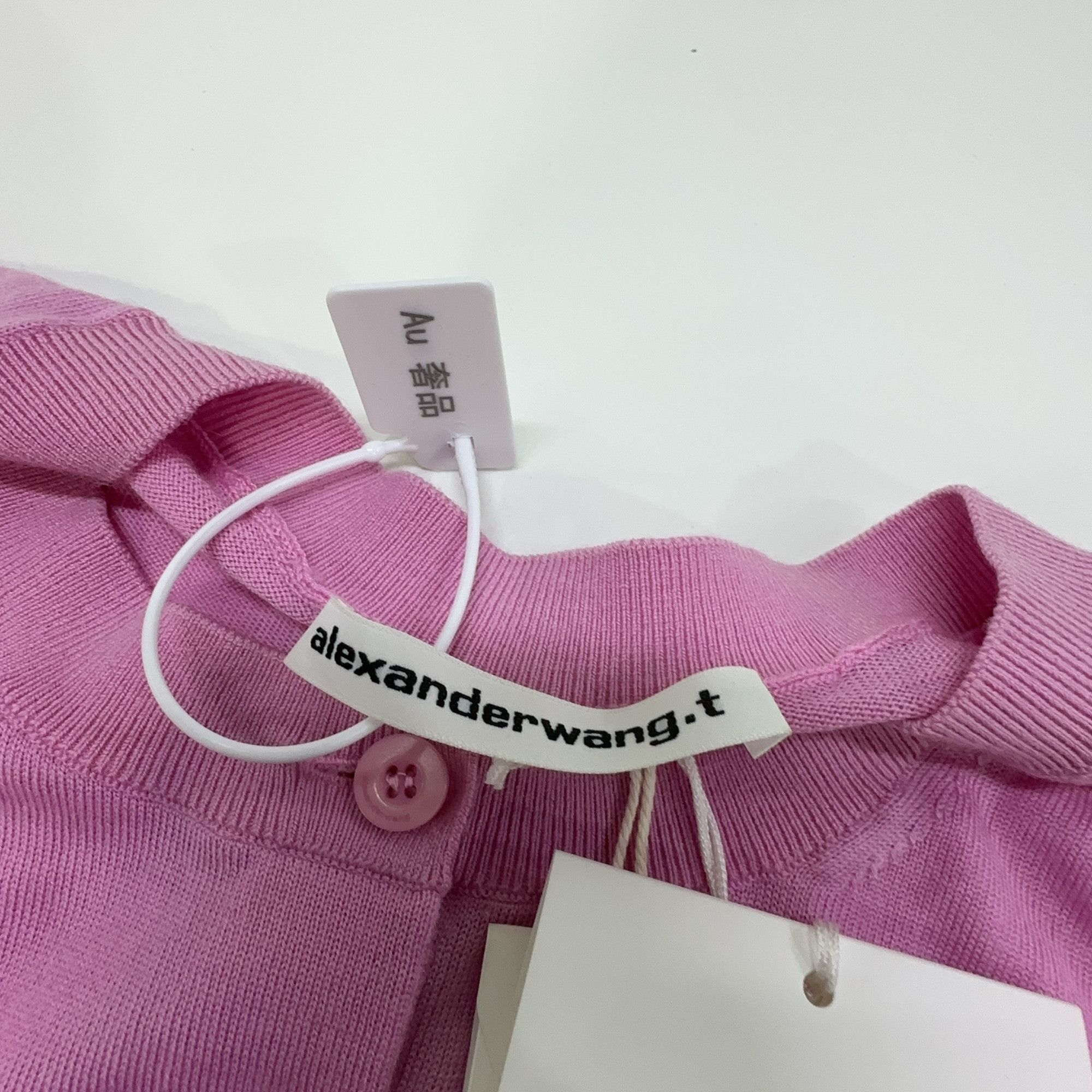 Alexander Wang Alexander Wang Embroidered Logo Cardigan Pink Size S Size S / US 4 / IT 40 - 5 Thumbnail