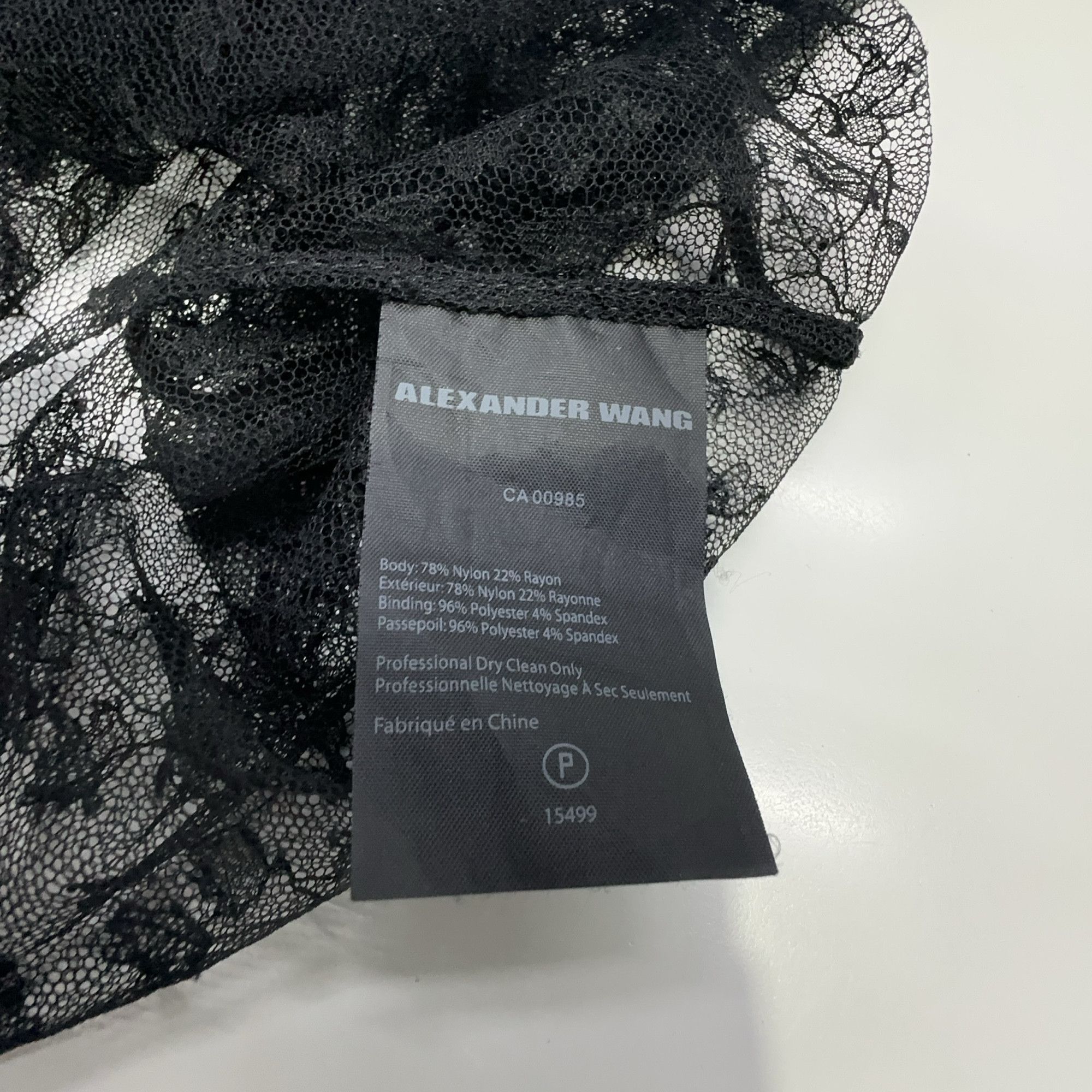 Alexander Wang Alexander Wang Strict Lace Chain T-Shirt Size 0 Size XS / US 0-2 / IT 36-38 - 4 Thumbnail